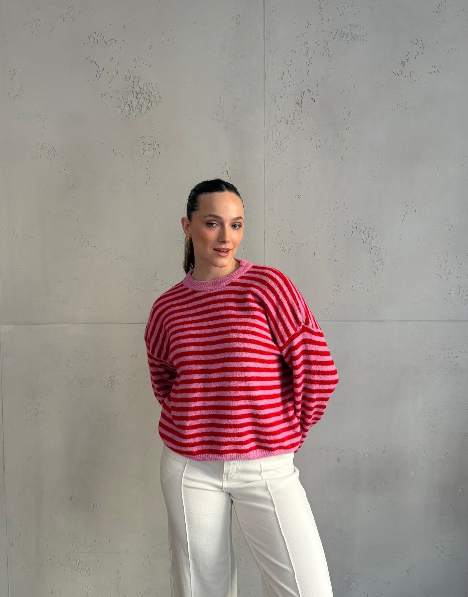 Gestreifter Pullover mit Rundhals - Switch - Fashion