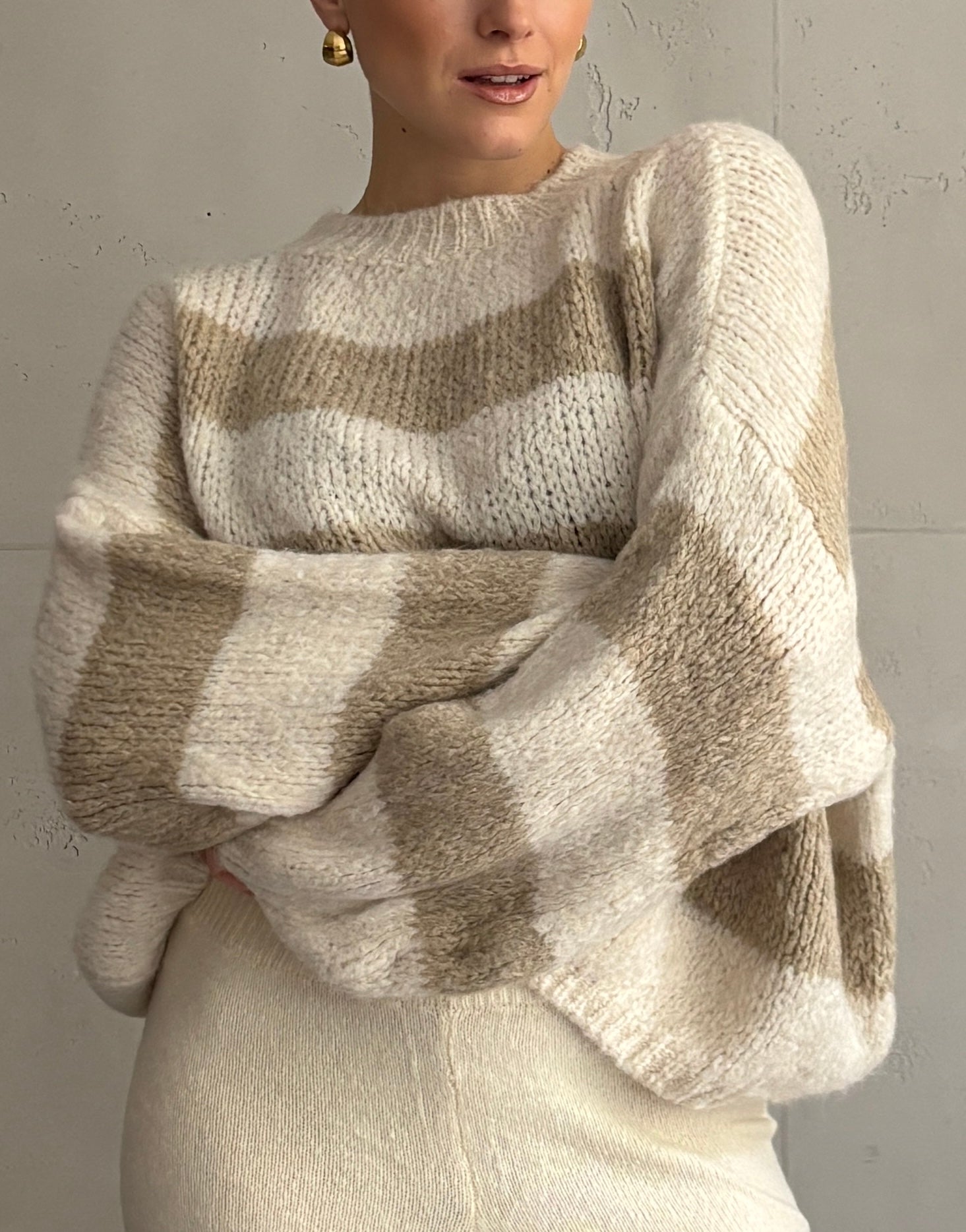 Gestreifter Strickpullover - Switch - Fashion