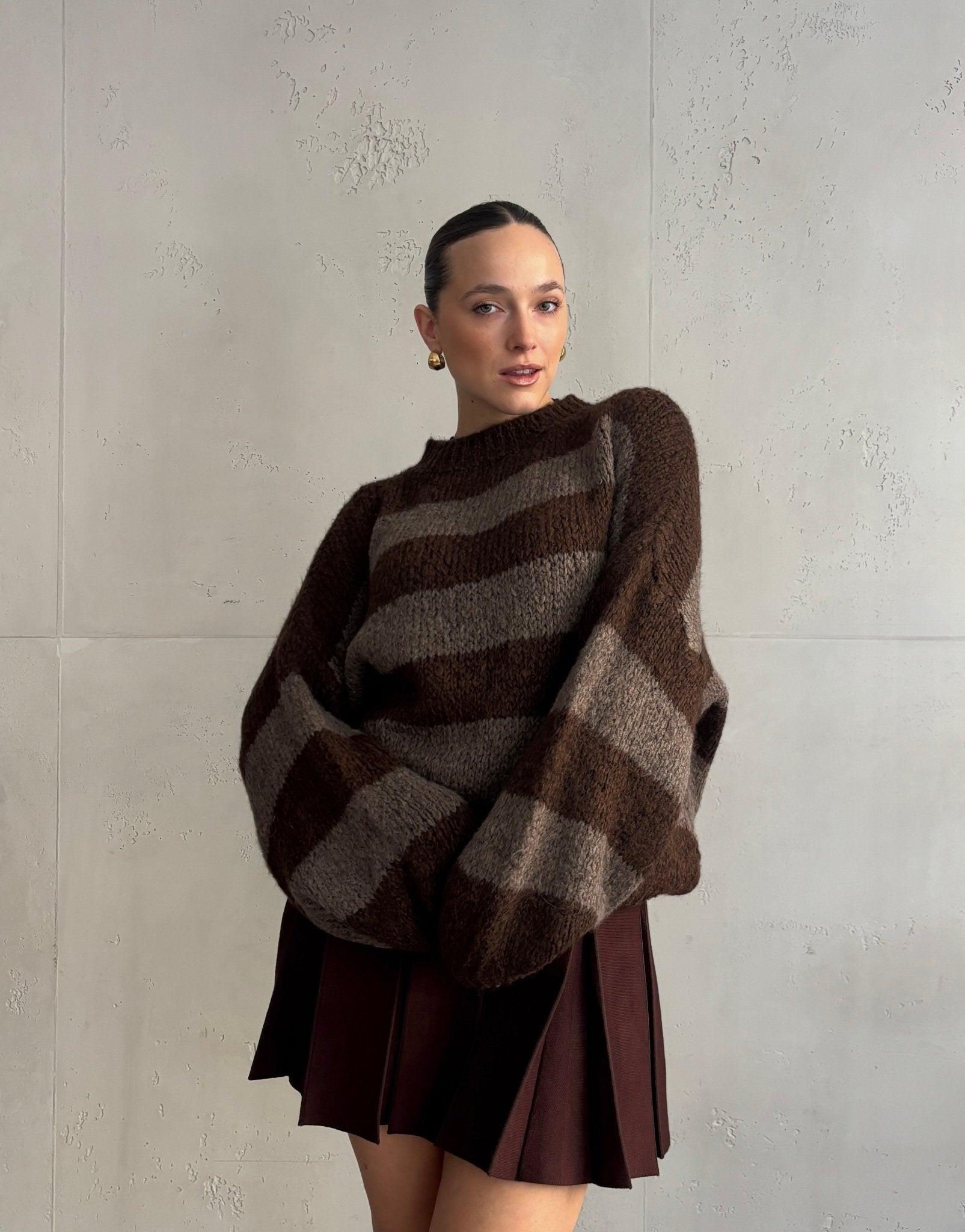 Gestreifter Strickpullover - Switch - Fashion