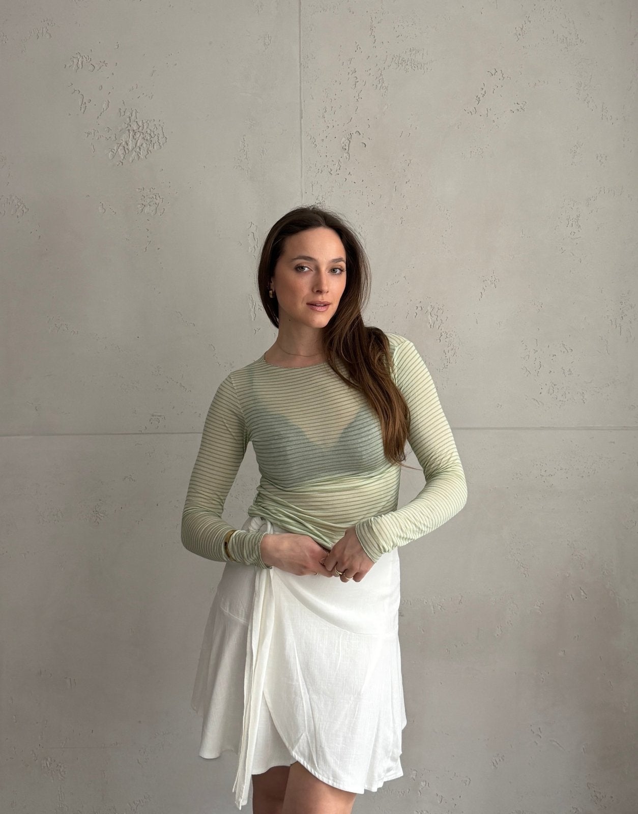 Gestreiftes Cashmere Blend Shirt - Switch - Fashion