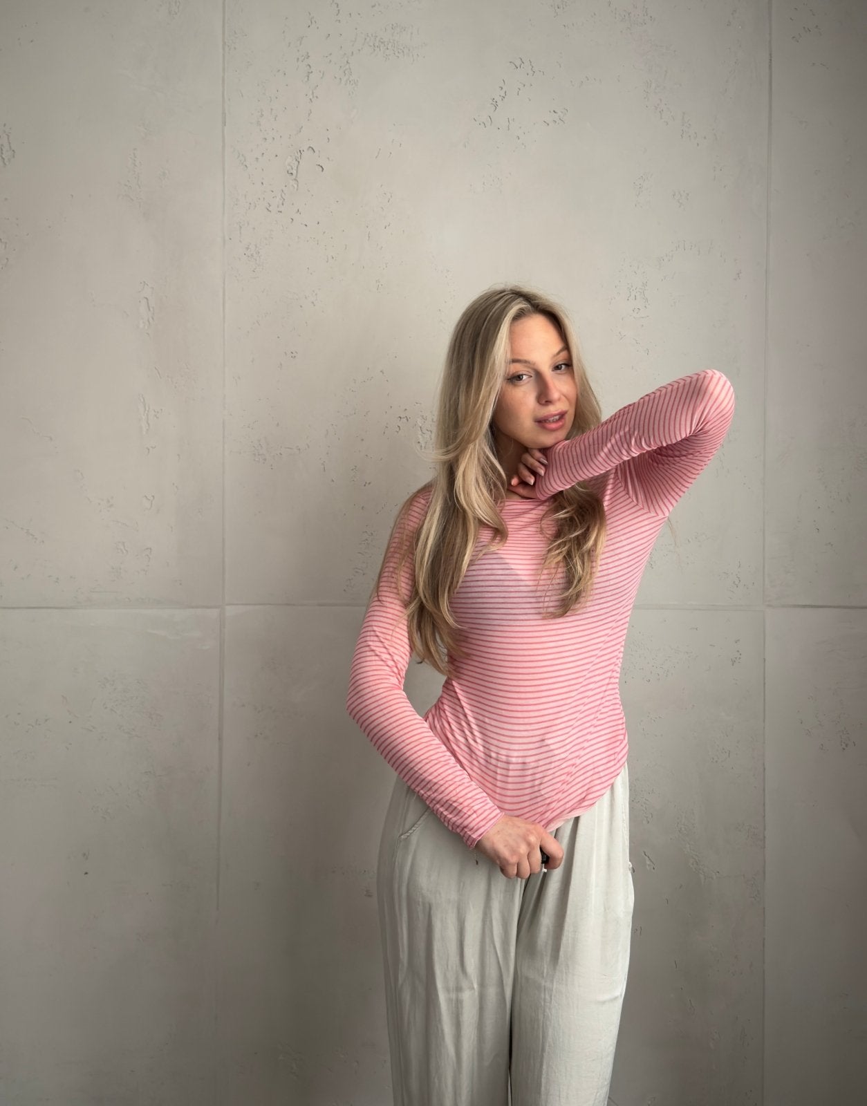 Gestreiftes Cashmere Blend Shirt - Switch - Fashion