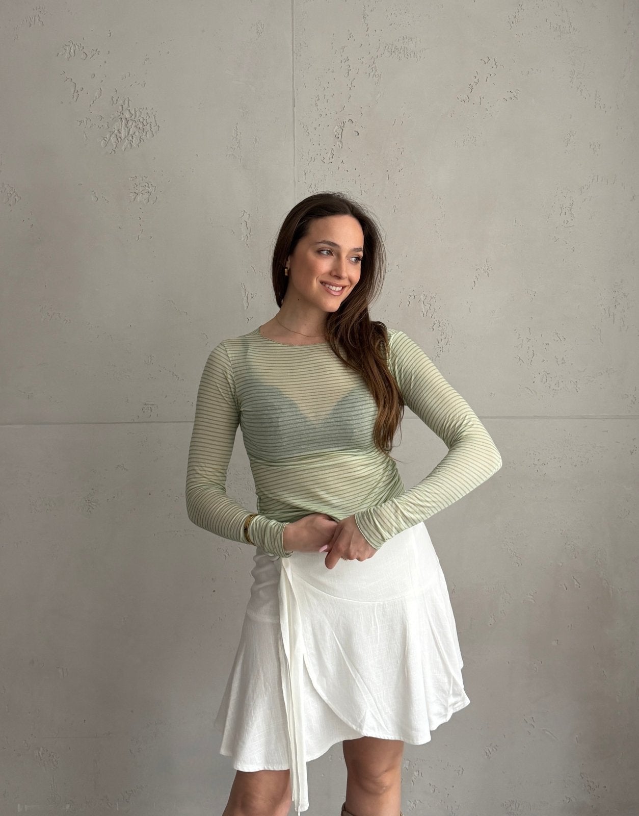 Gestreiftes Cashmere Blend Shirt - Switch - Fashion