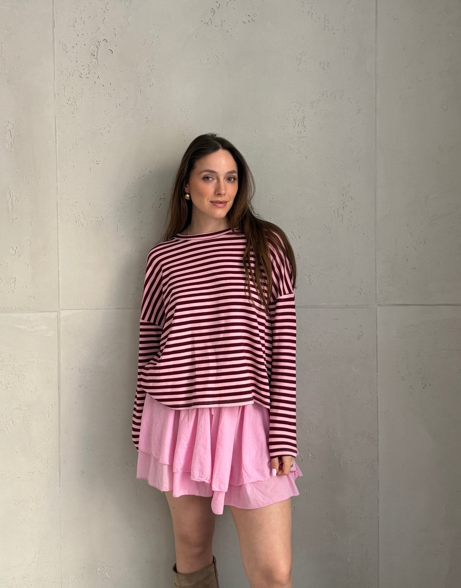 Gestreiftes Sweatshirt mit Langarm und Rundhals - Switch - Fashion