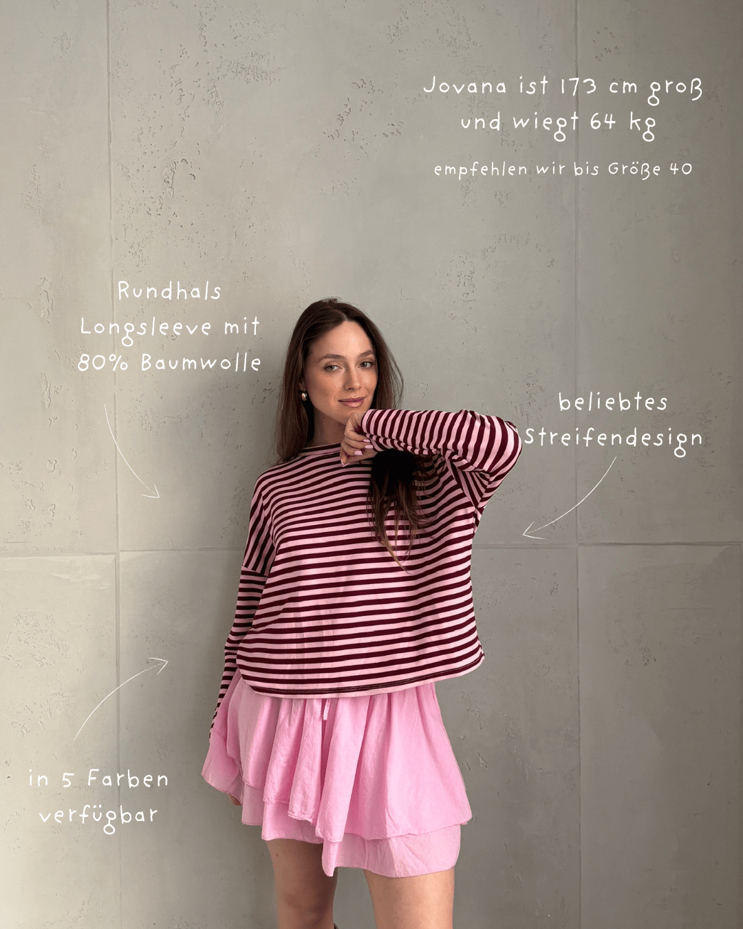 Gestreiftes Sweatshirt mit Langarm und Rundhals - Switch - Fashion