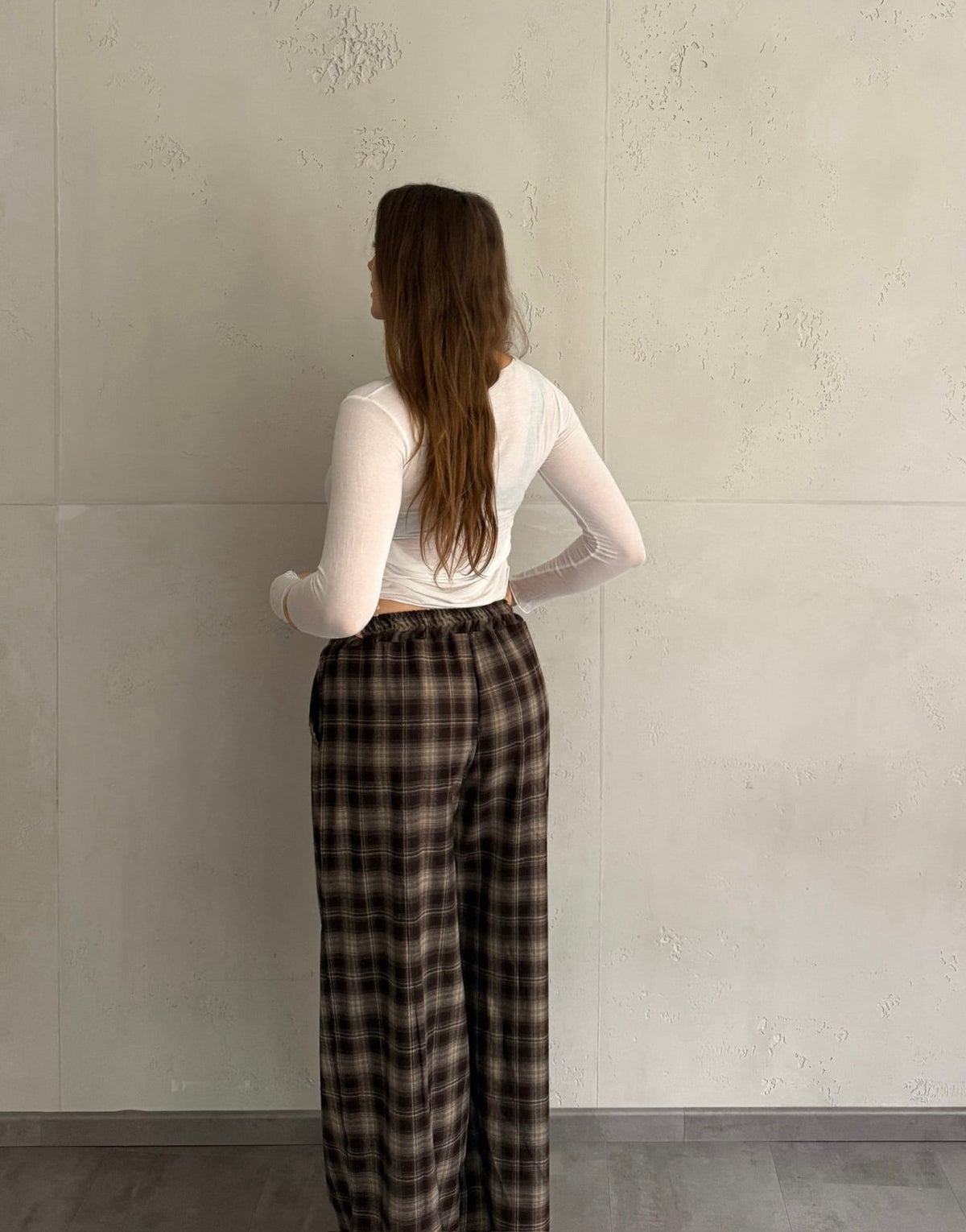 Karierte Hose mit Kordelzug - Switch-Fashion