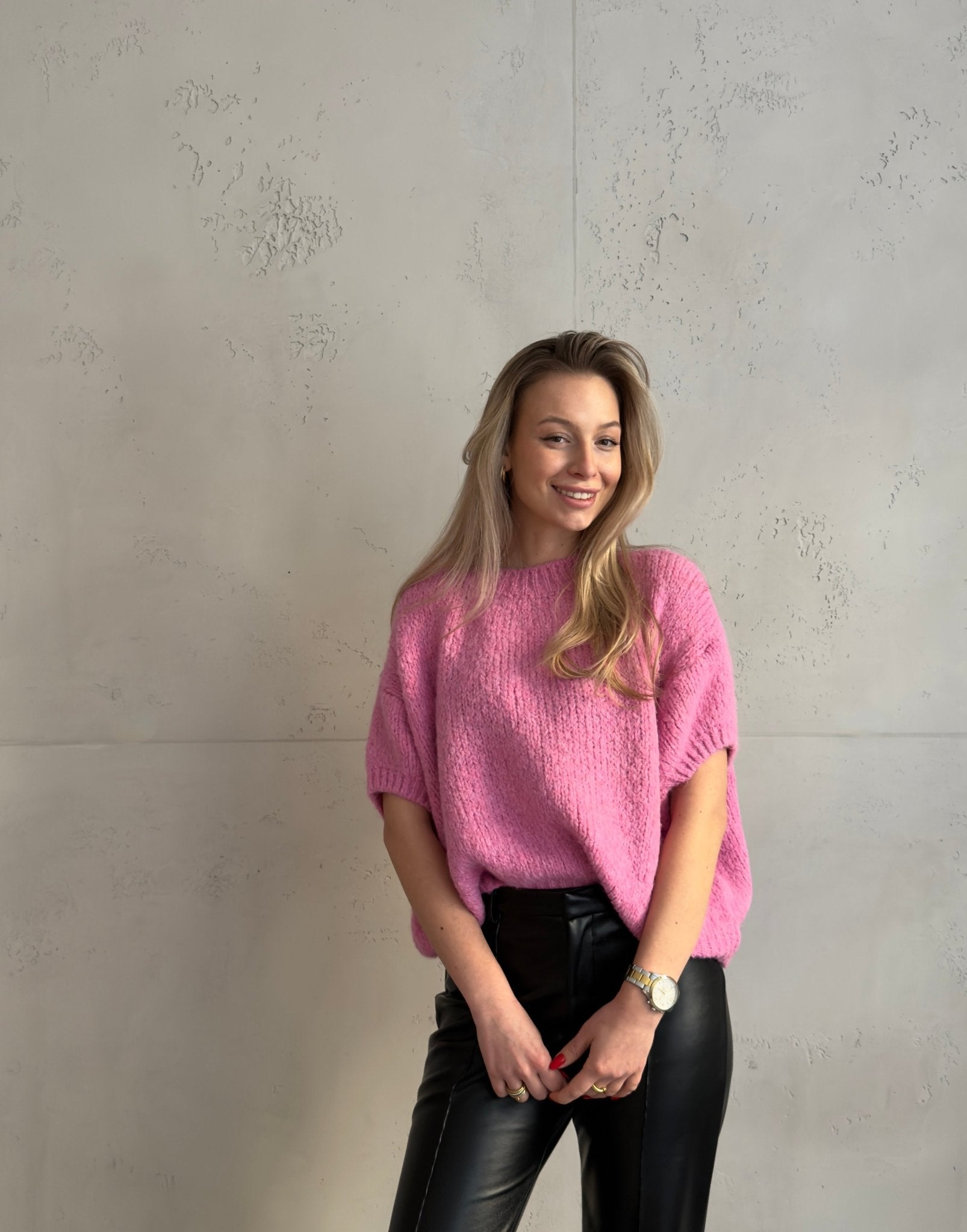 Kurzarm - Pullover aus Grobstrick - Switch - Fashion