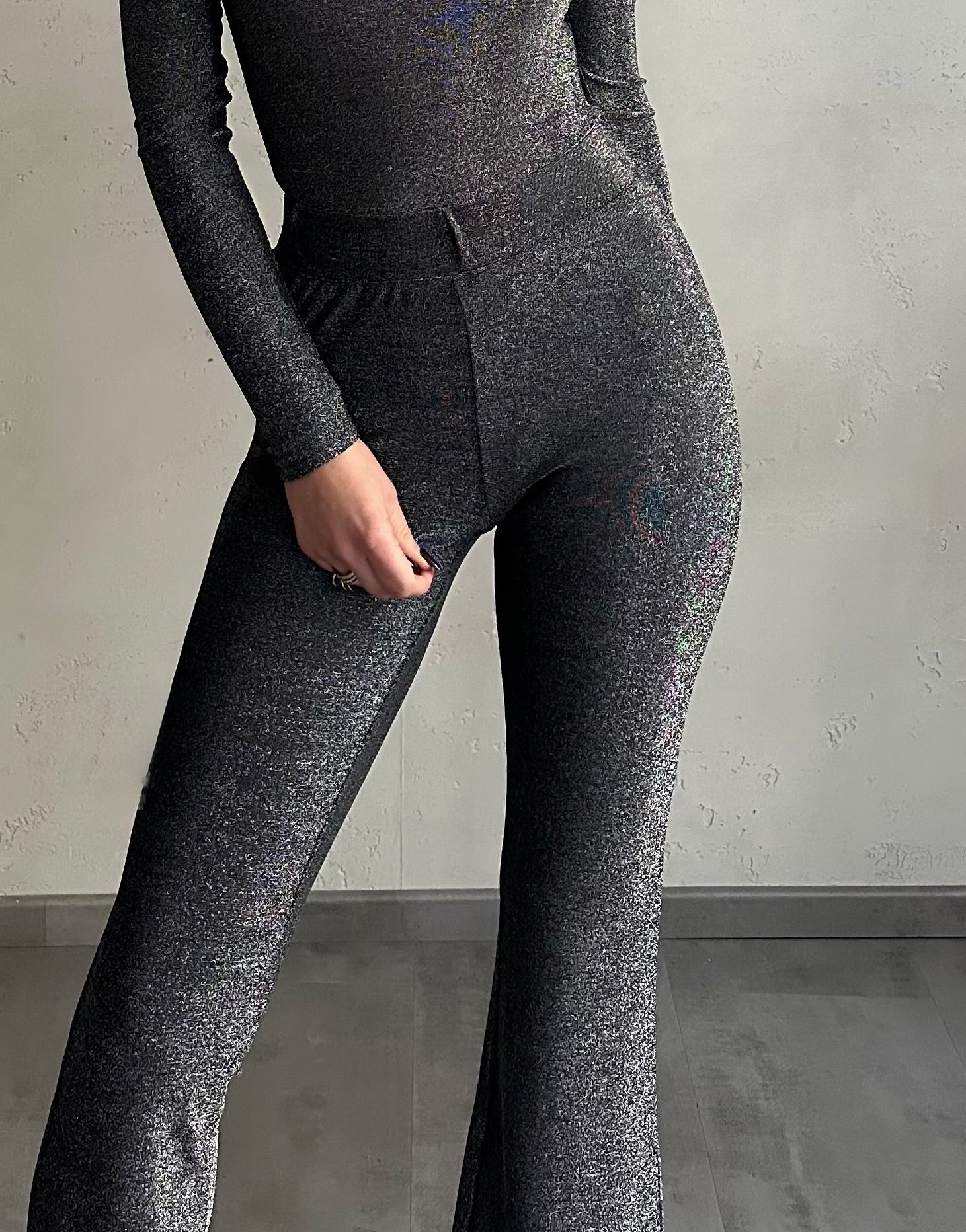 Leggings mit Lurex und Schlag - Switch - Fashion