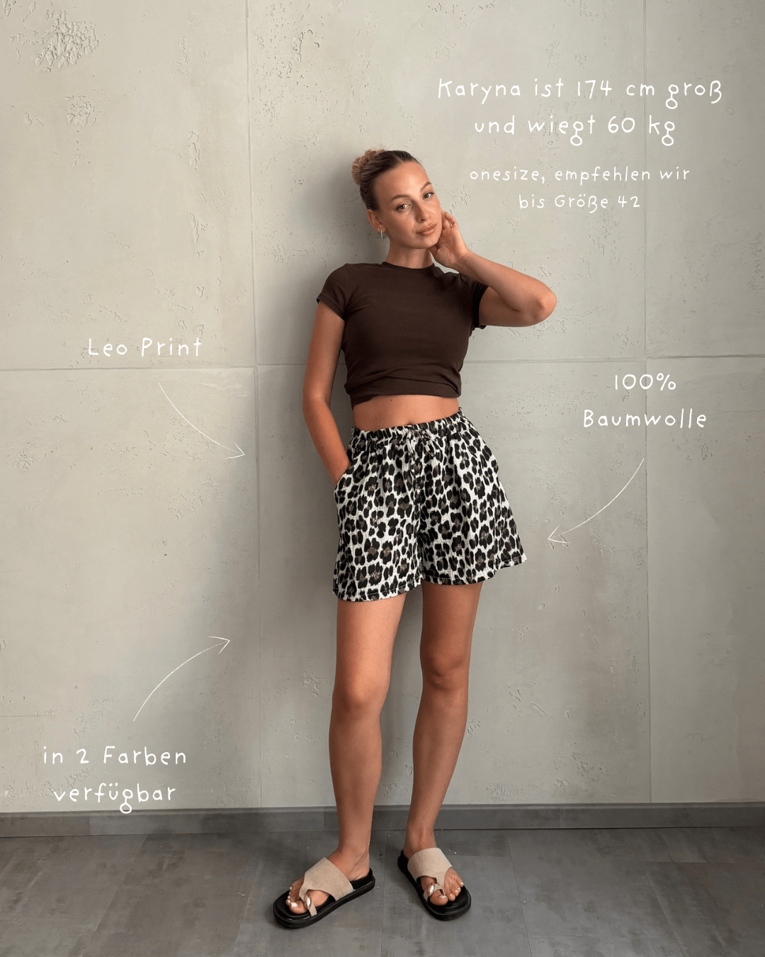 Leo Musselin Shorts – 100% Baumwolle - Switch-Fashion