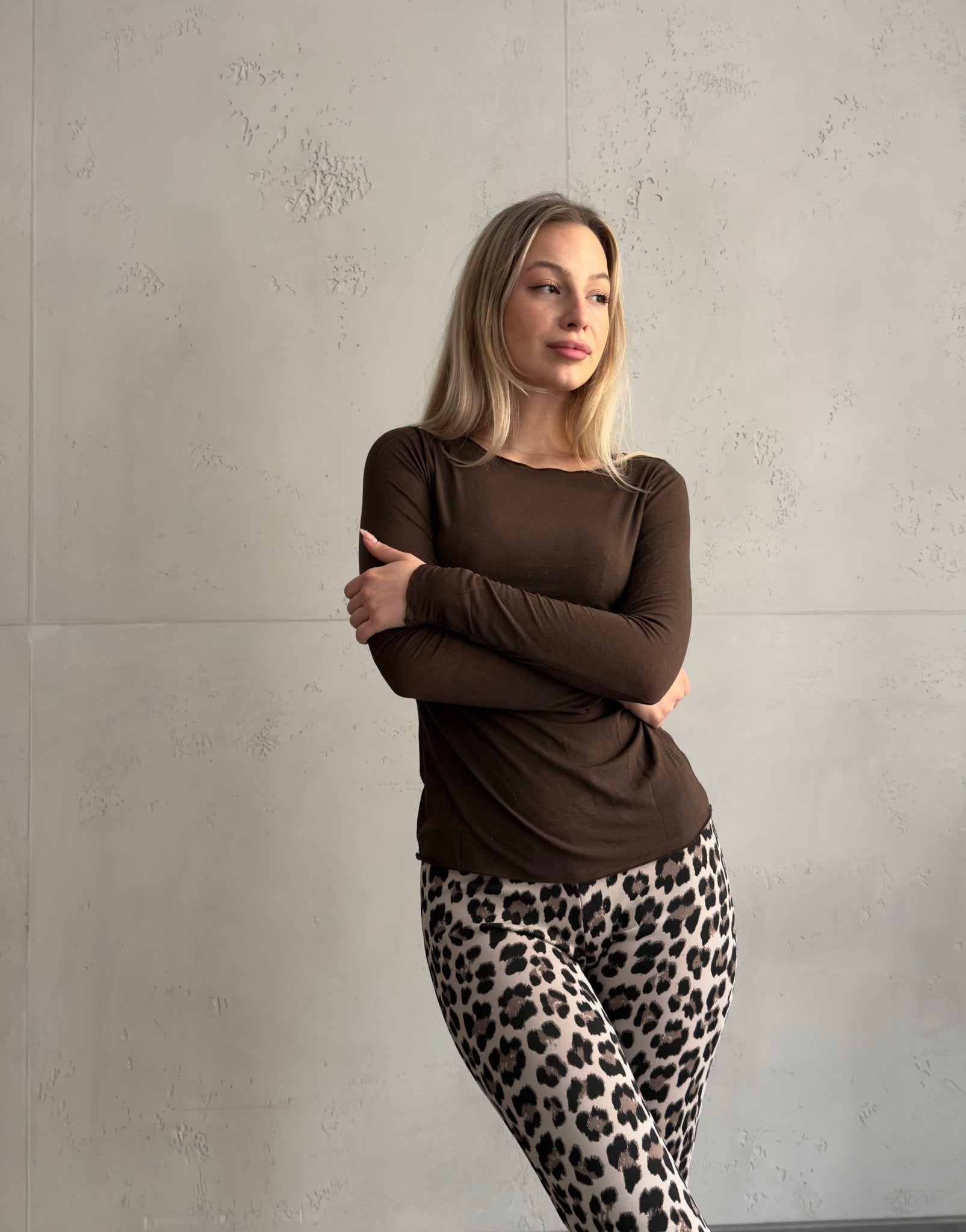 Luxury Basic: Longsleeve mit Cashmere - Blend - Switch - Fashion