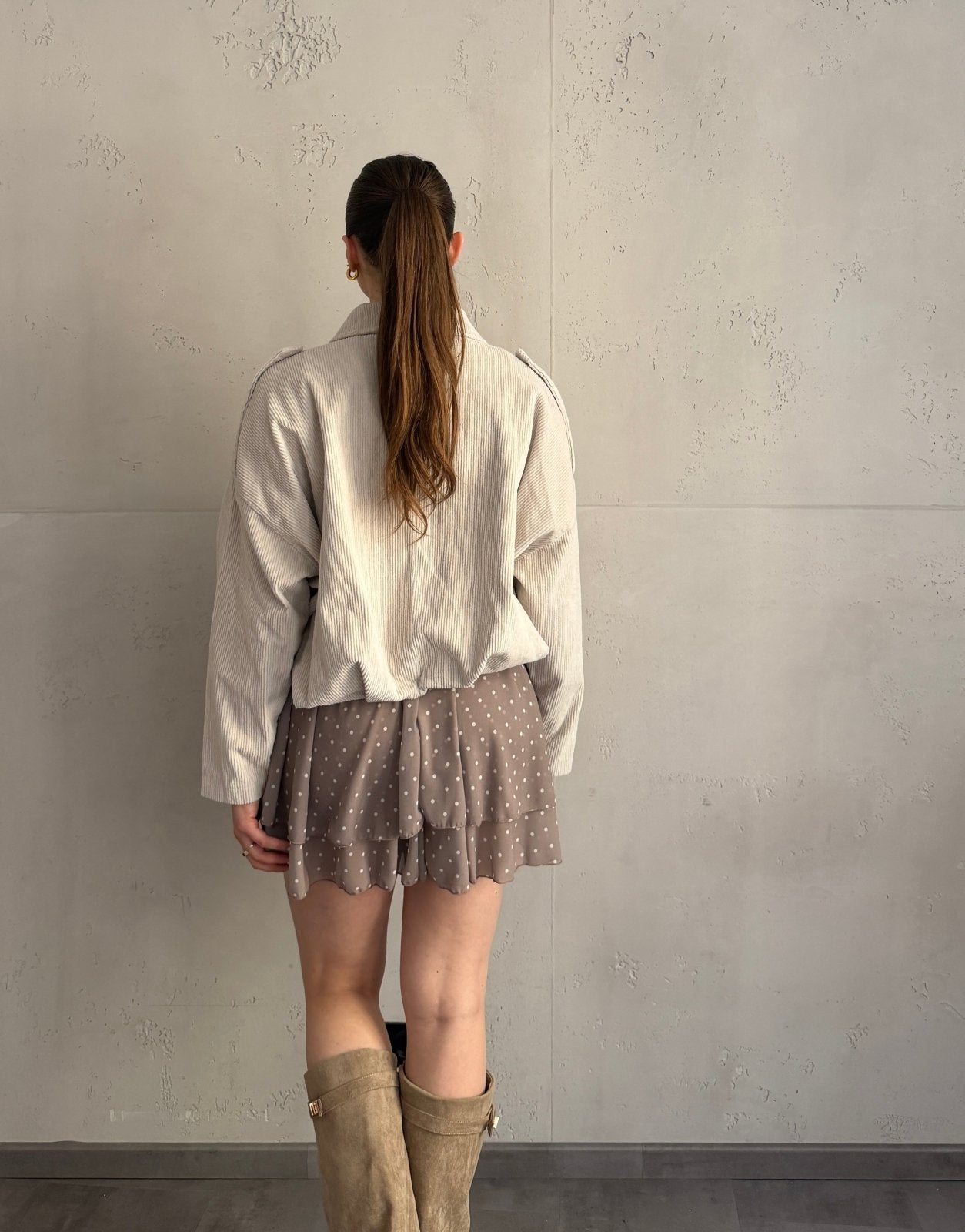 Mini - Skort mit Punktemuster - Switch - Fashion