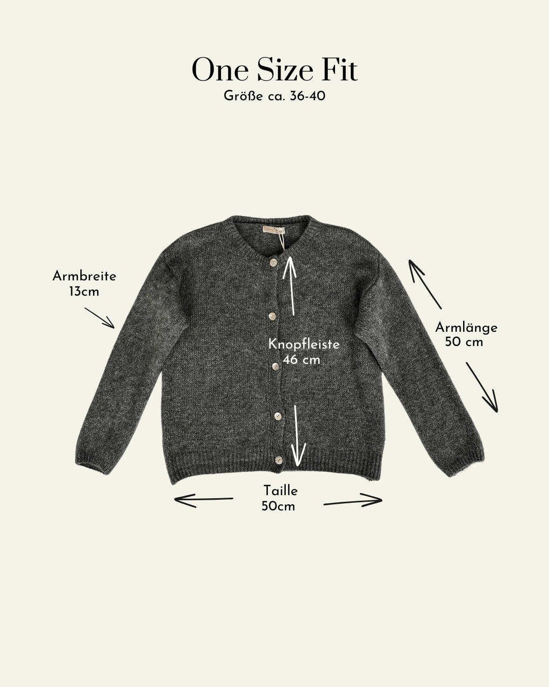 Mohair Strickjacke mit Rundhals - Switch-Fashion
