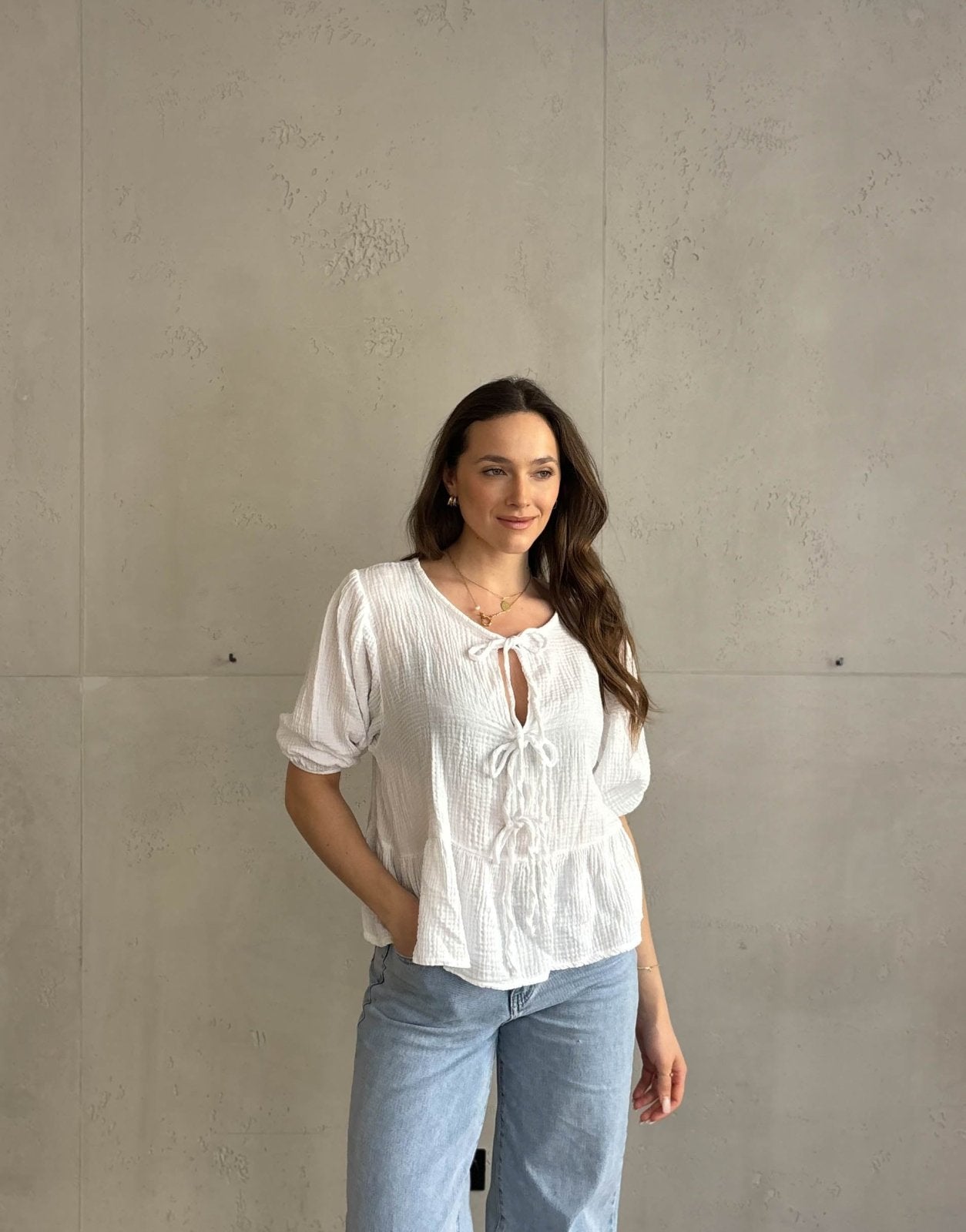 Musselinbluse zum Binden - Switch - Fashion