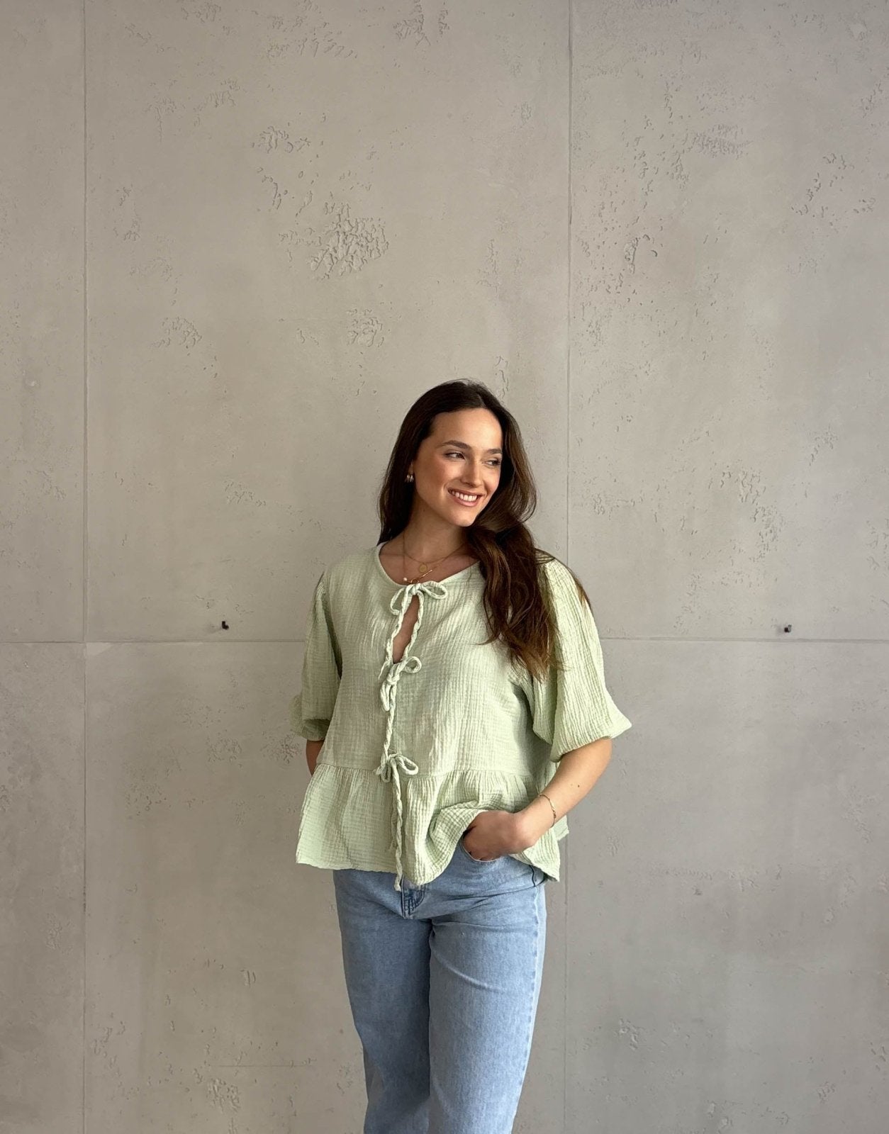 Musselinbluse zum Binden - Switch - Fashion
