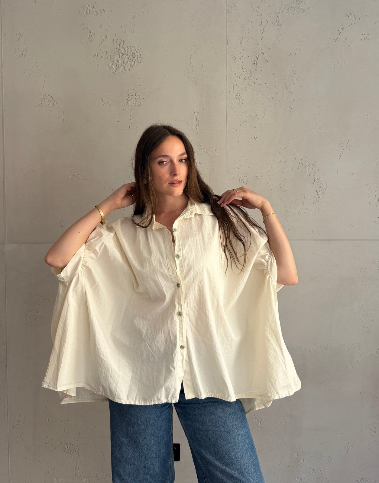 Oversize Baumwollbluse – Unser absoluter Store - Bestseller - Switch - Fashion