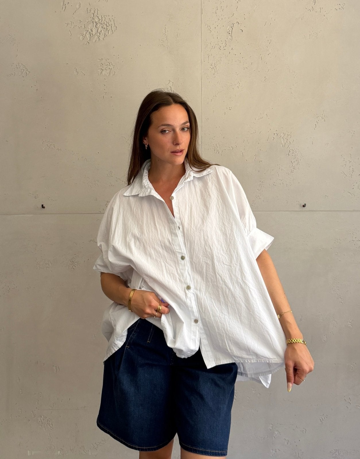 Oversize Baumwollbluse – Unser absoluter Store-Bestseller - Switch-Fashion