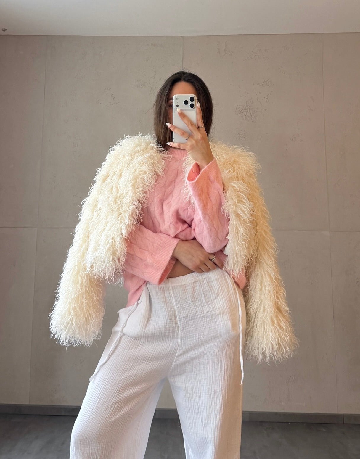 Oversize Zopfstrick Pullover mit leicht ausgestelltem Arm - Switch - Fashion