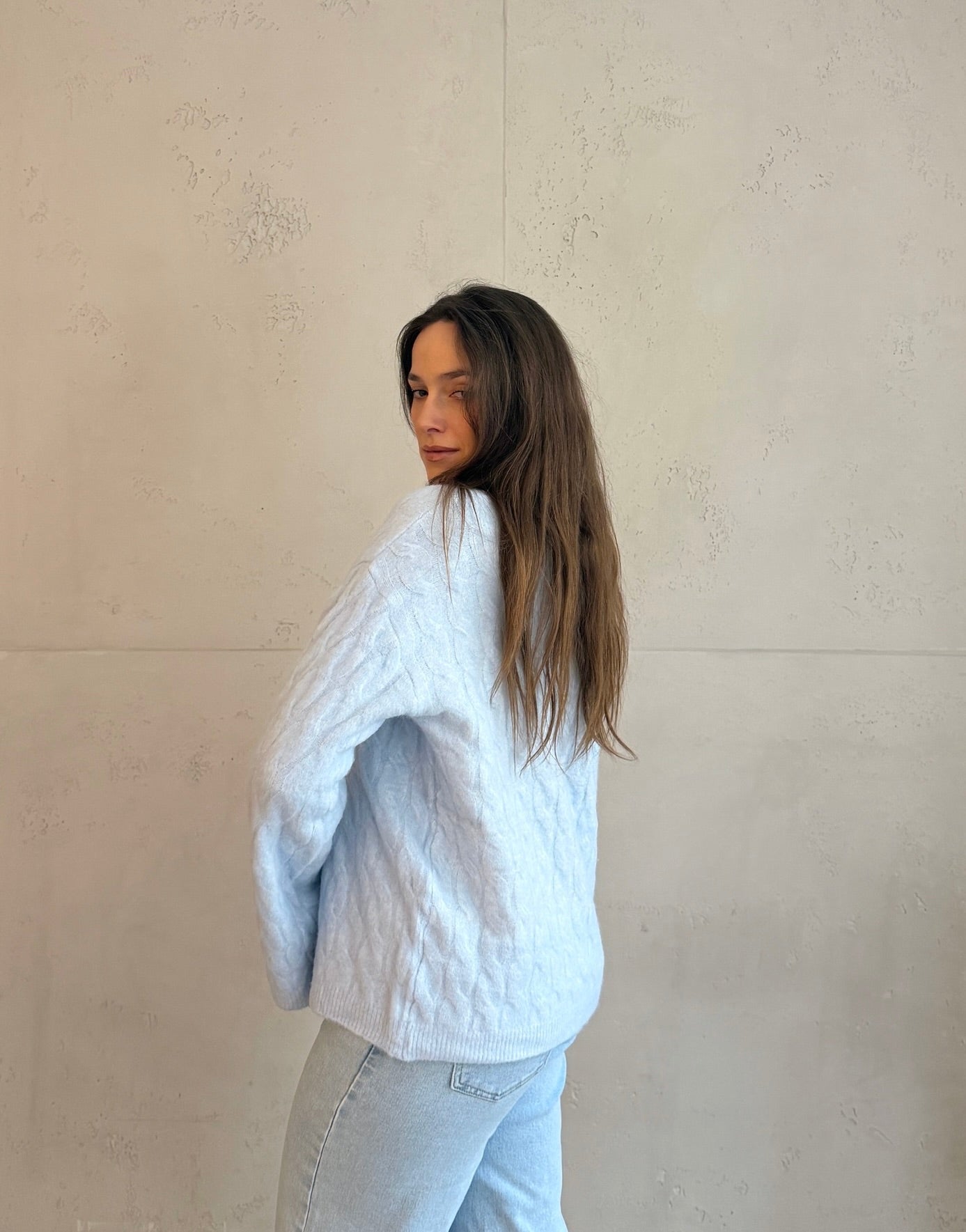 Oversize Zopfstrick Pullover mit leicht ausgestelltem Arm - Switch - Fashion