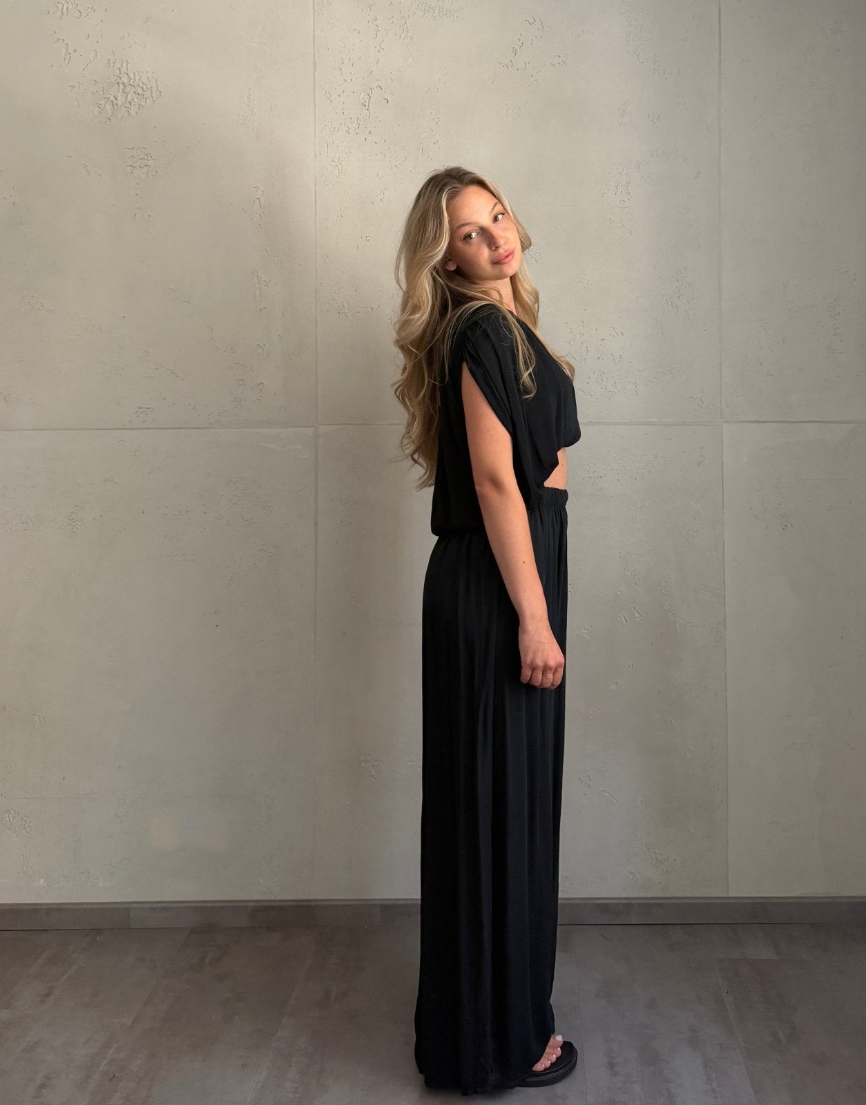 Silky Set – Oversize Shirt & Wide Leg Pants aus Viskose - Switch-Fashion