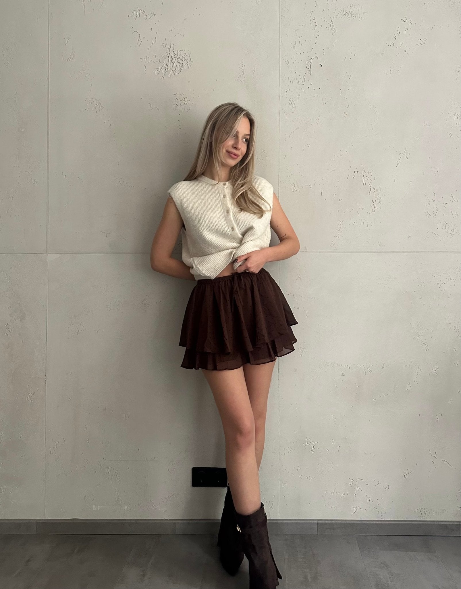 Skort mit kleinen Punkten - Switch - Fashion