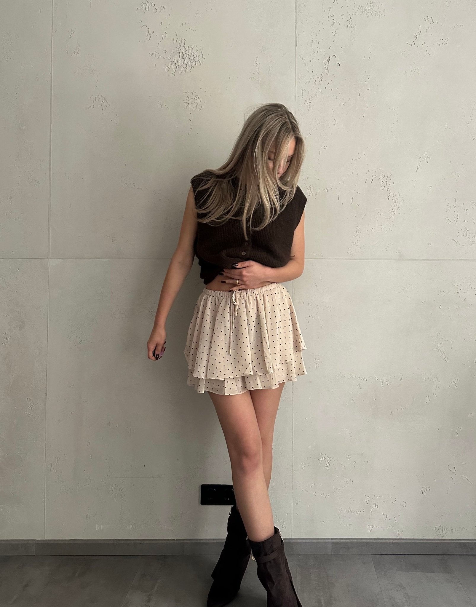 Skort mit kleinen Punkten - Switch - Fashion