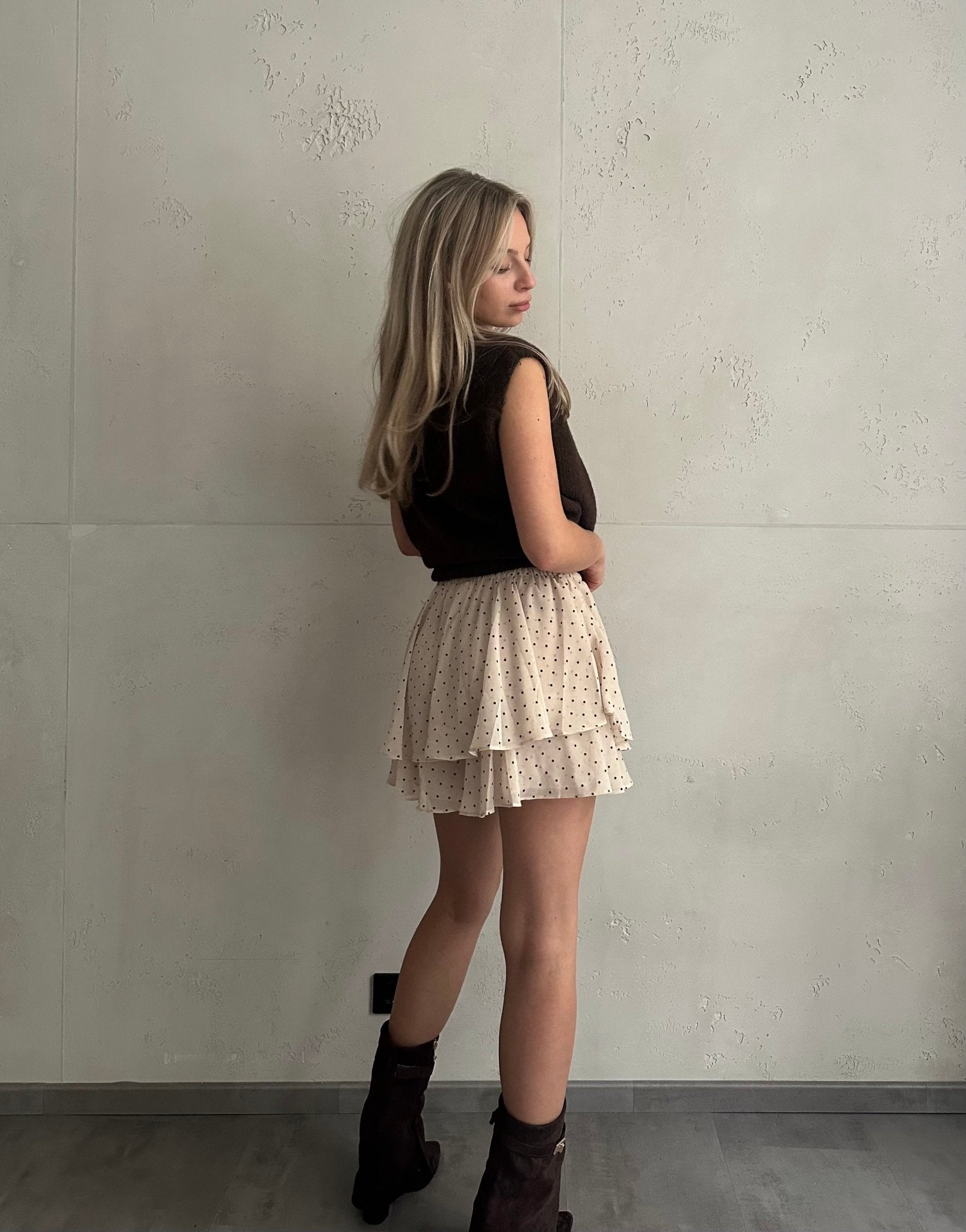 Skort mit kleinen Punkten - Switch - Fashion