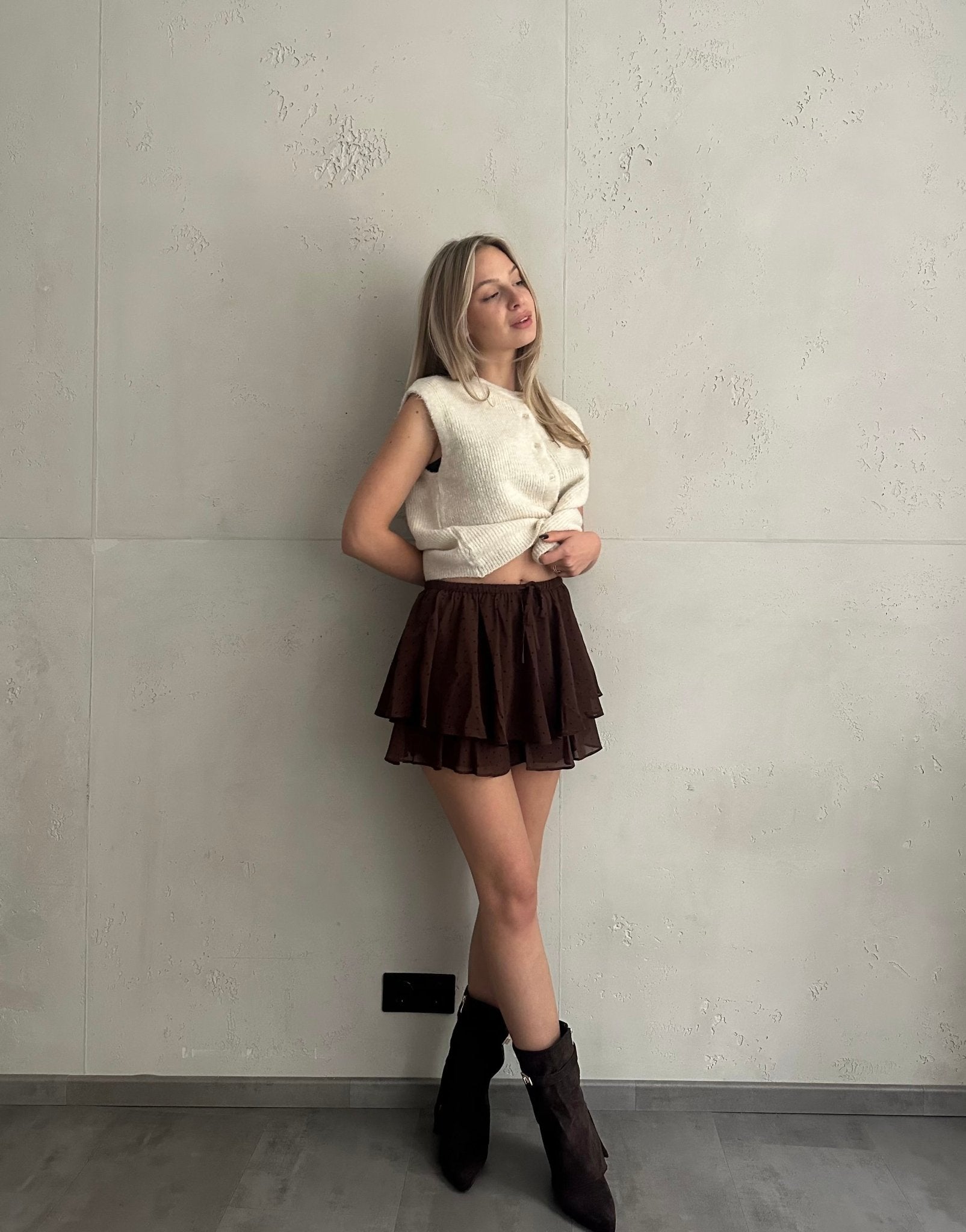Skort mit kleinen Punkten - Switch - Fashion
