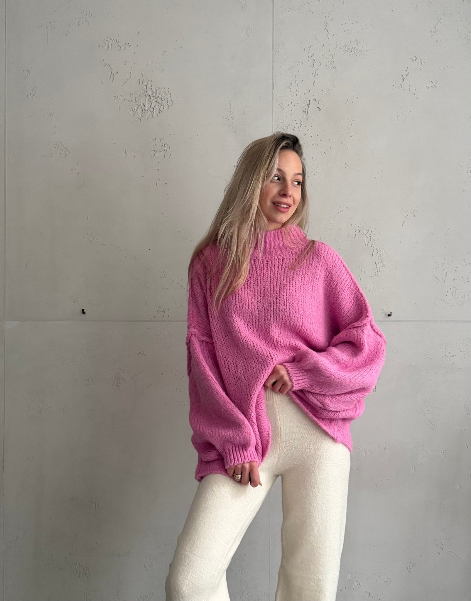 Stehkragen Strickpullover - Switch - Fashion