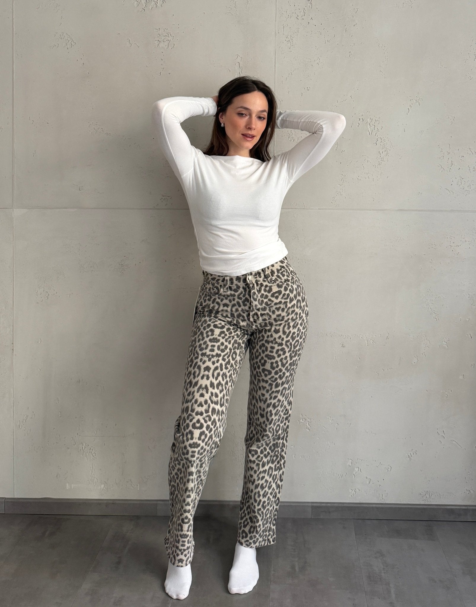 Straight Leg Leo Jeans mit Stretch - Switch - Fashion