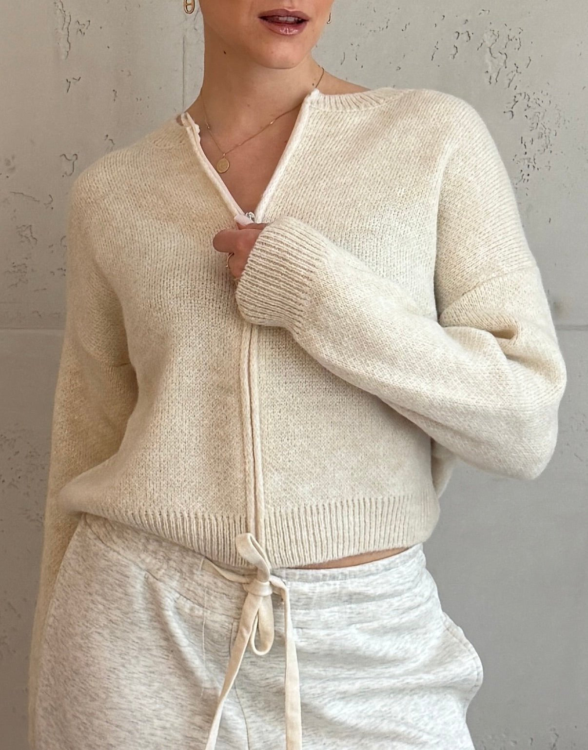 Strickjacke im Bomber - Stil mit Reißverschluss - Switch - Fashion