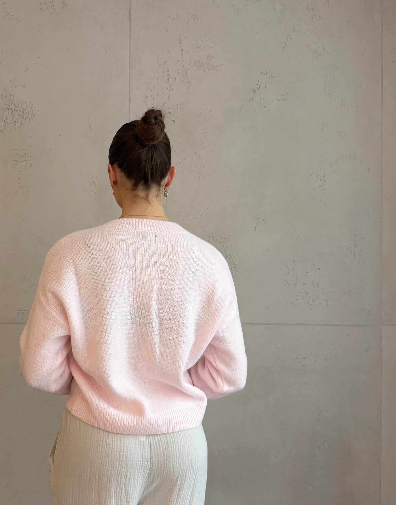 Strickjacke im Bomber - Stil mit Reißverschluss - Switch - Fashion