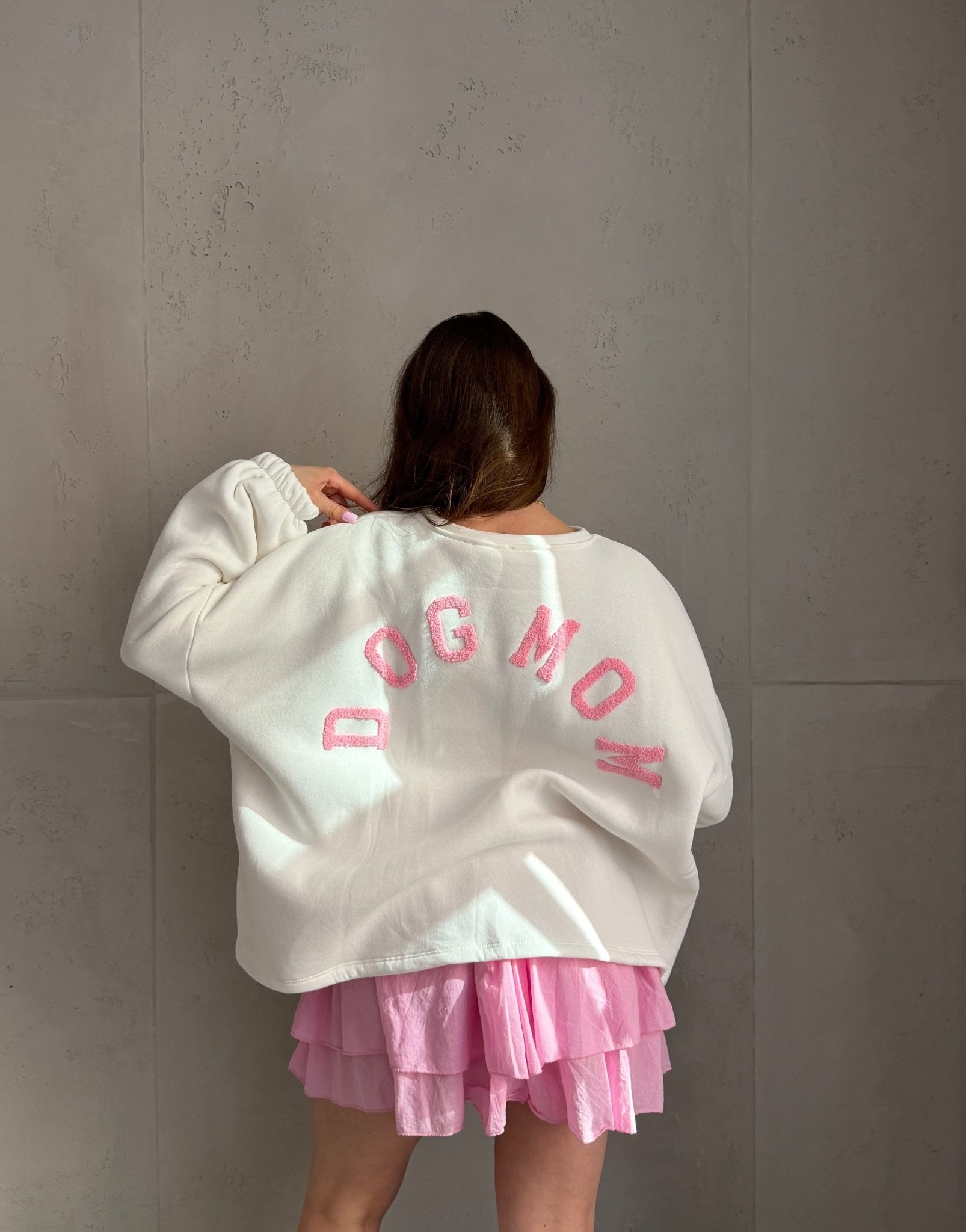 Sweatshirt "Dog Mom" mit Rückenprint - Switch - Fashion