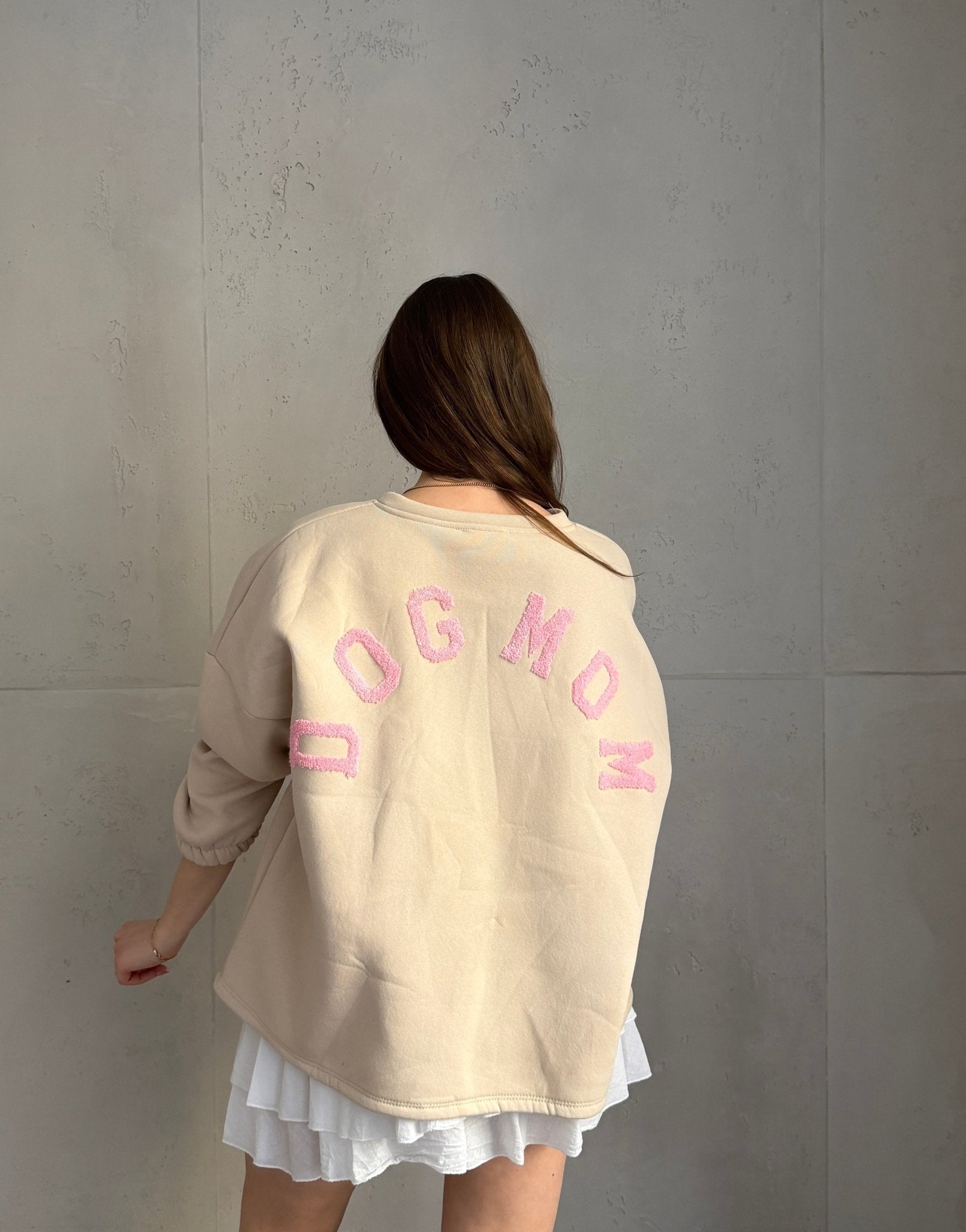 Sweatshirt "Dog Mom" mit Rückenprint - Switch - Fashion