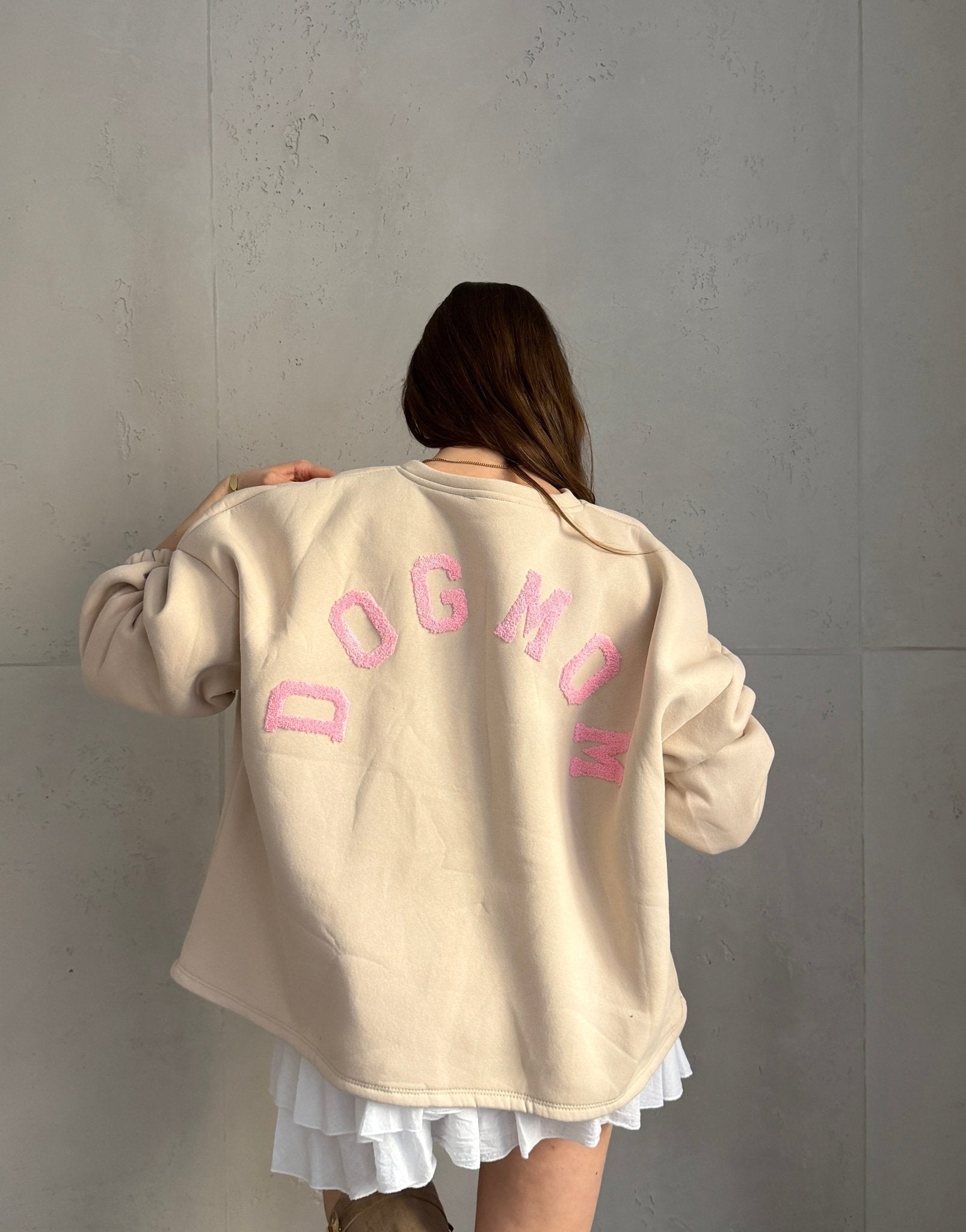 Sweatshirt "Dog Mom" mit Rückenprint - Switch - Fashion