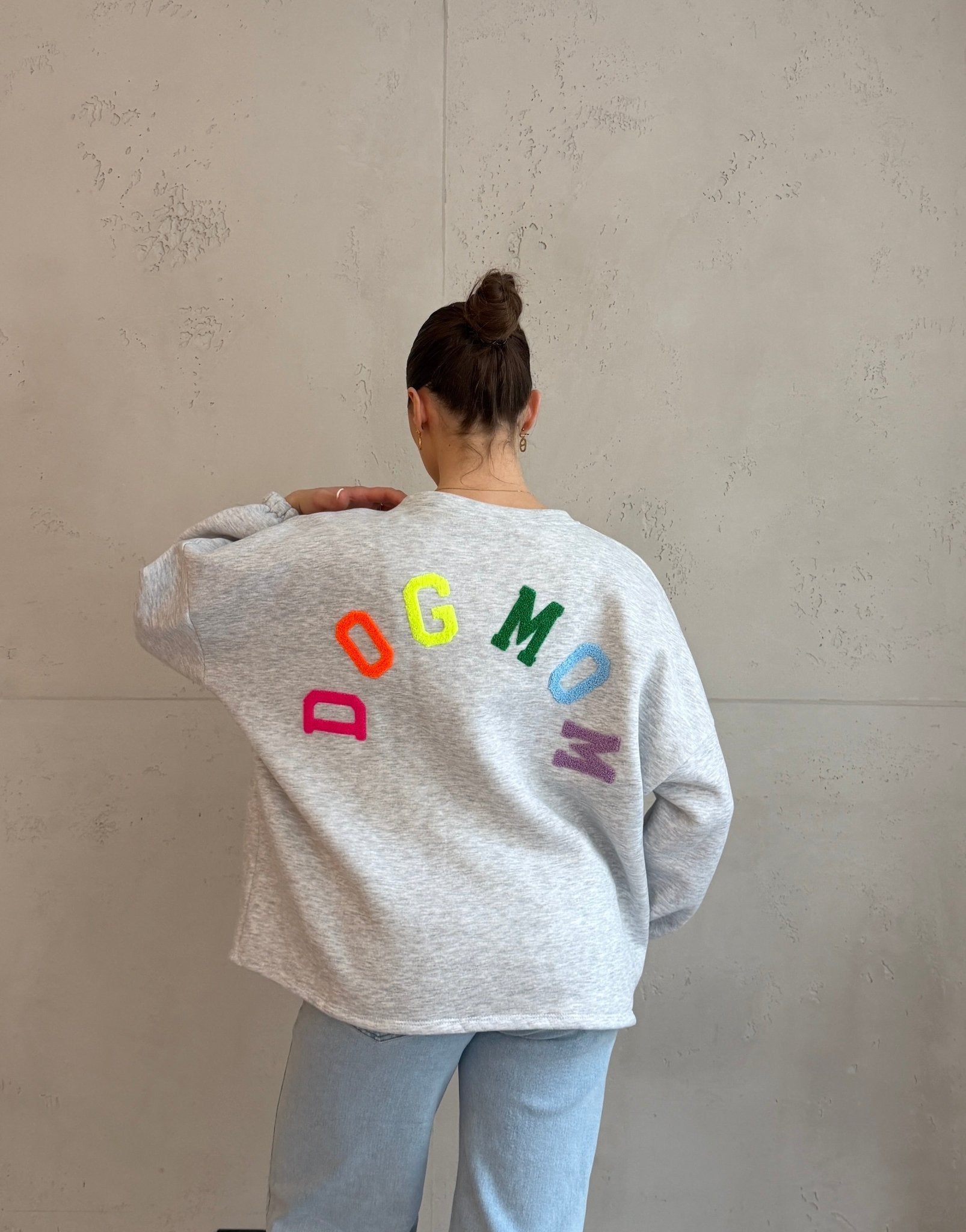 Sweatshirt "Dog Mom" mit Rückenprint - Switch - Fashion