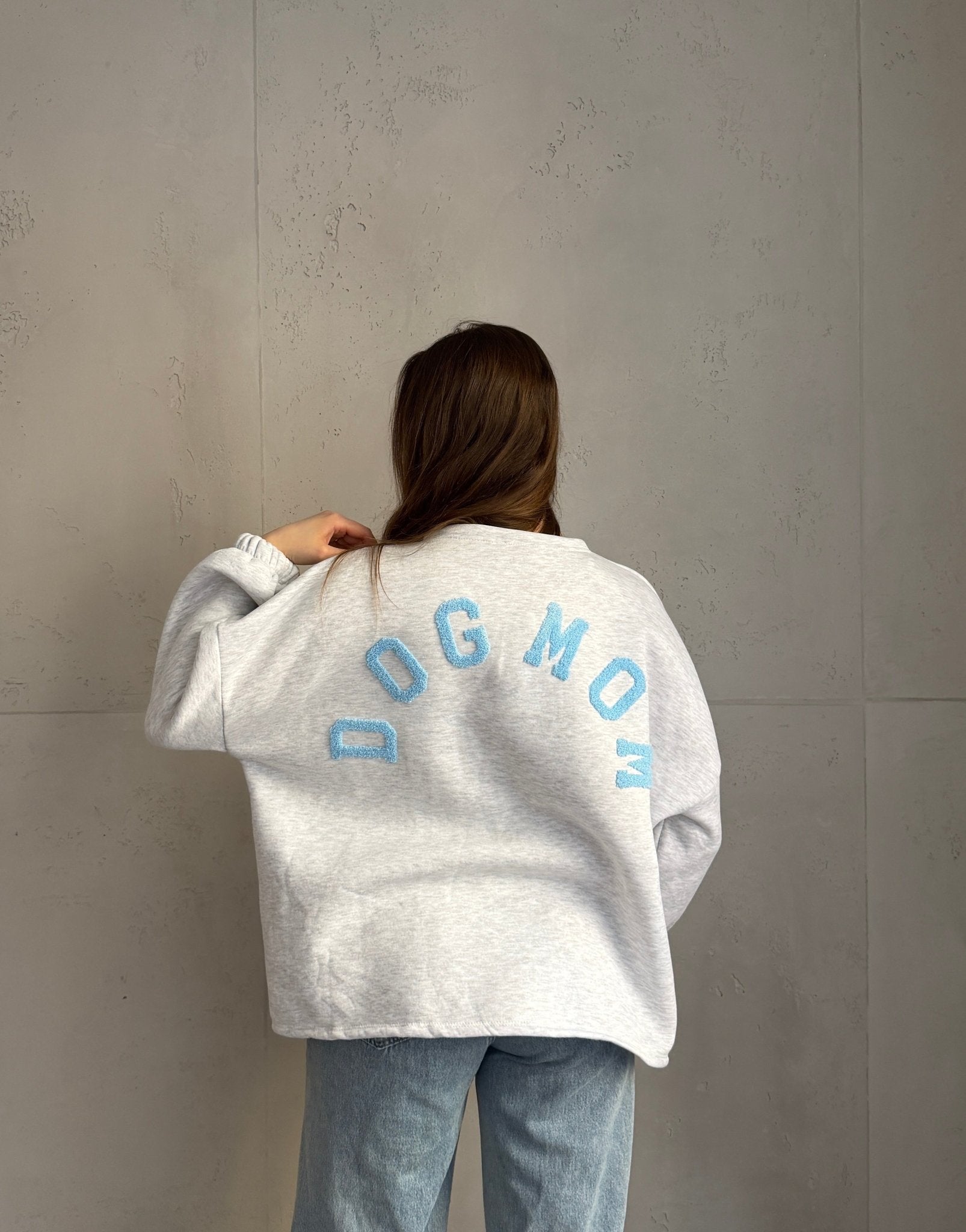 Sweatshirt "Dog Mom" mit Rückenprint - Switch - Fashion