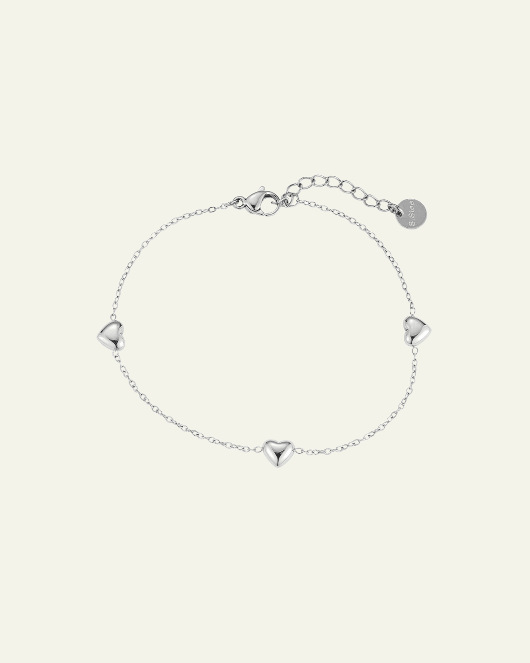 Tri - Heart Edelstahl Armband – Triple Love für dein Handgelenk - Switch - Fashion