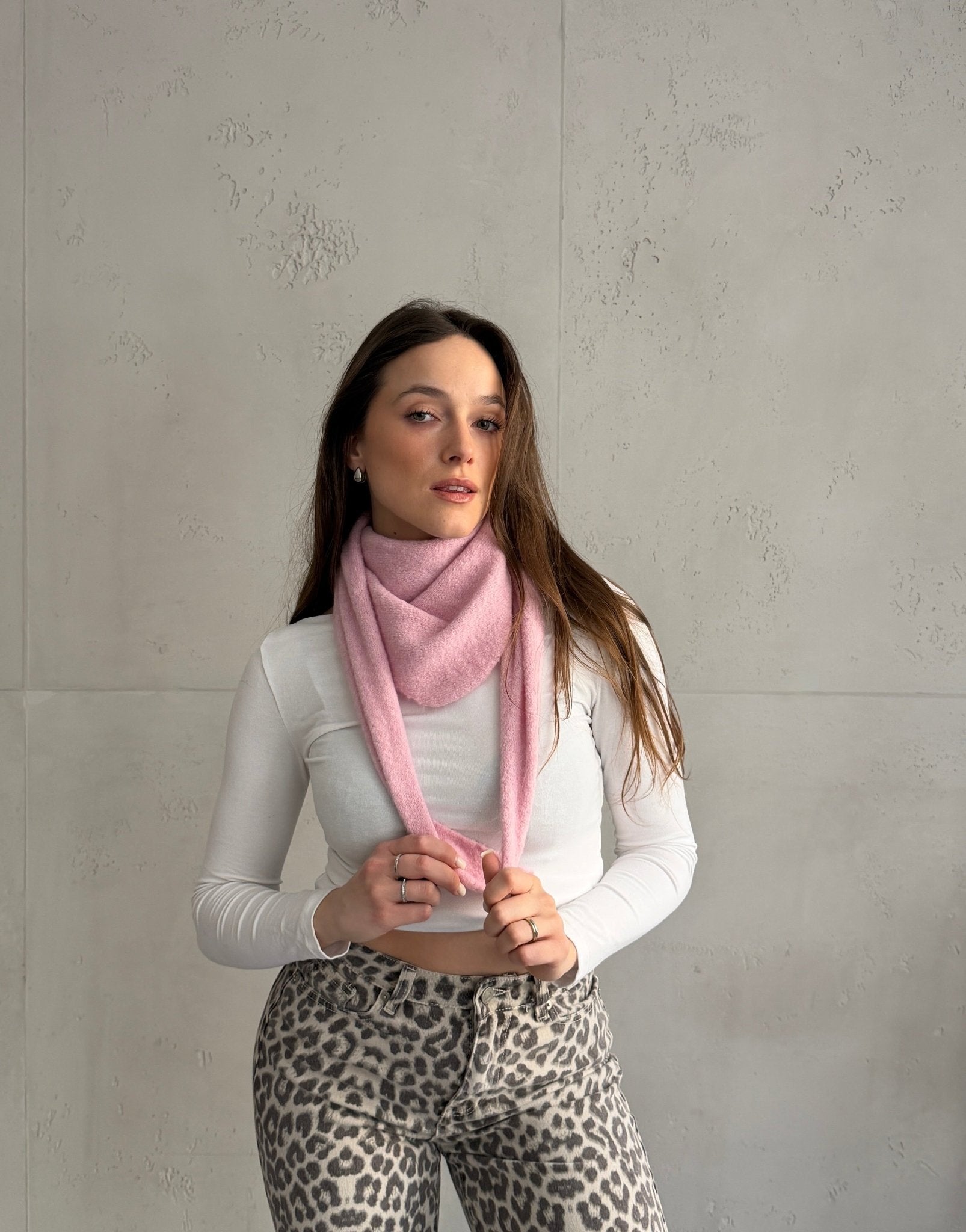 Weicher Dreieck - Schal "Uni" (Strick) - Switch - Fashion