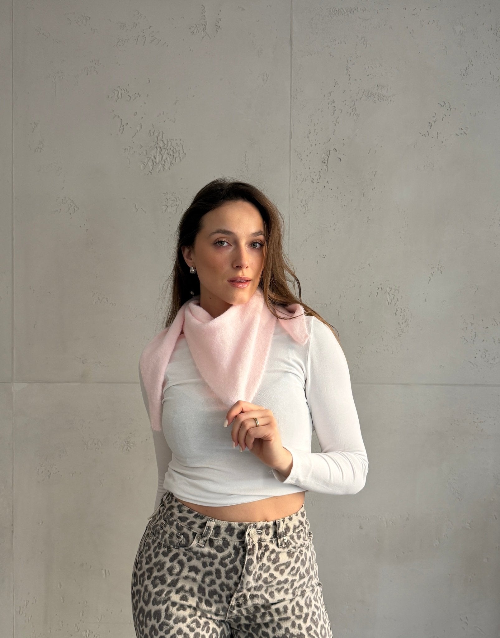 Weicher Dreieck - Schal "Uni" (Strick) - Switch - Fashion