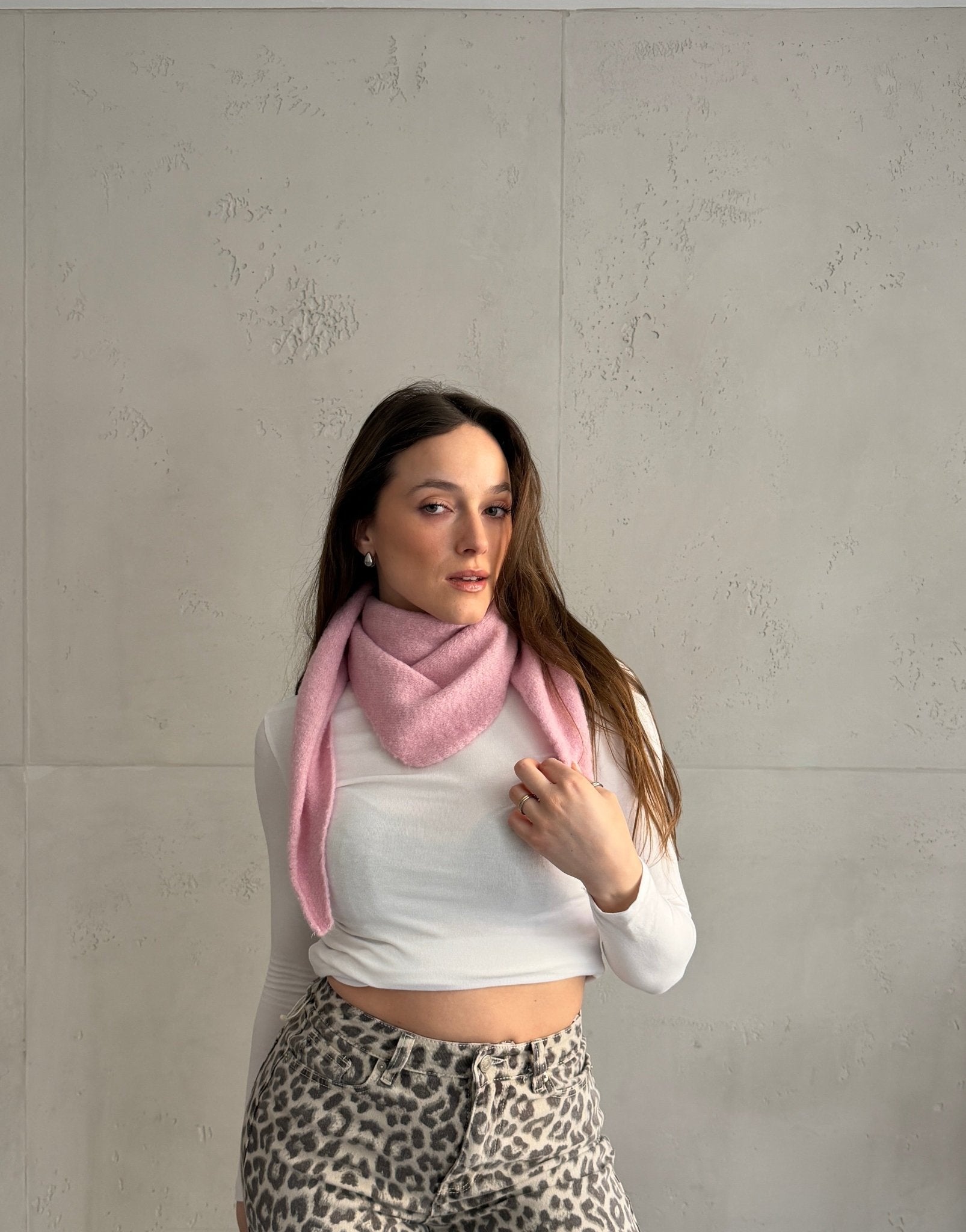 Weicher Dreieck - Schal "Uni" (Strick) - Switch - Fashion