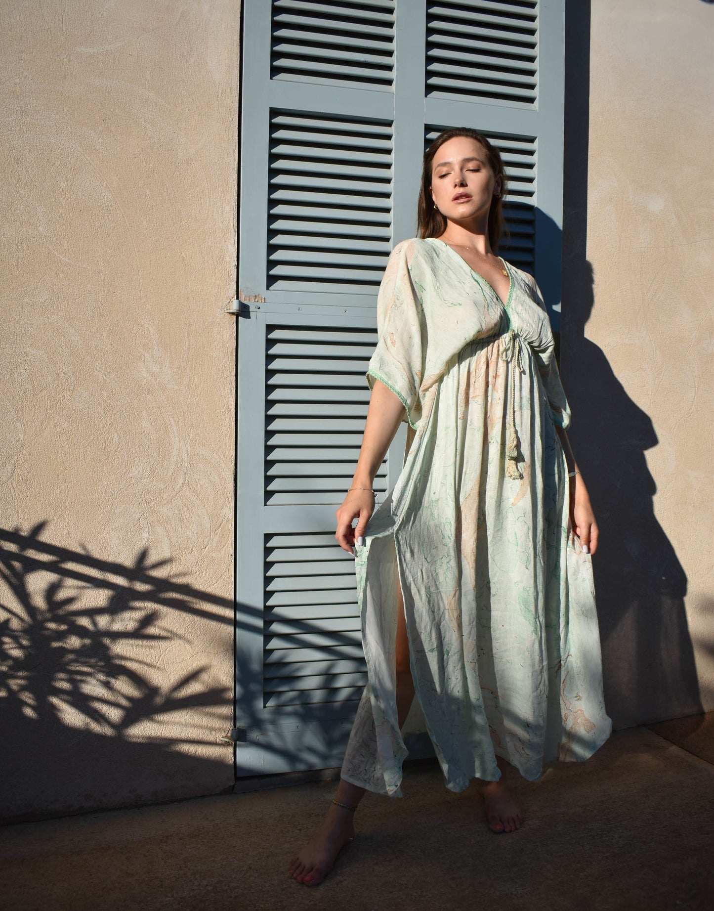 Maxidress OCEAN mit Schlitzen