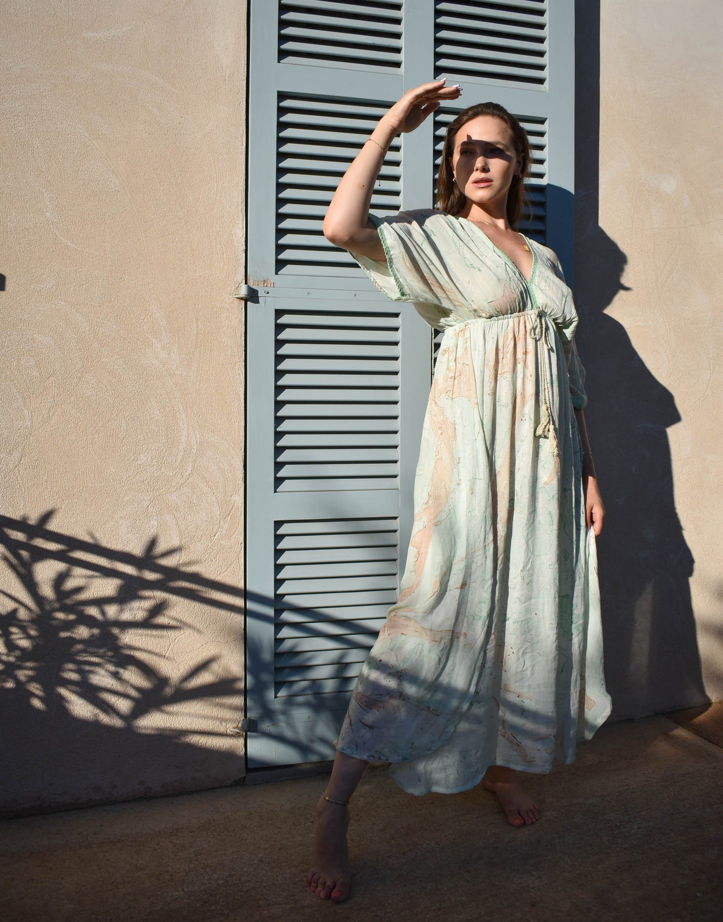 Maxidress OCEAN mit Schlitzen
