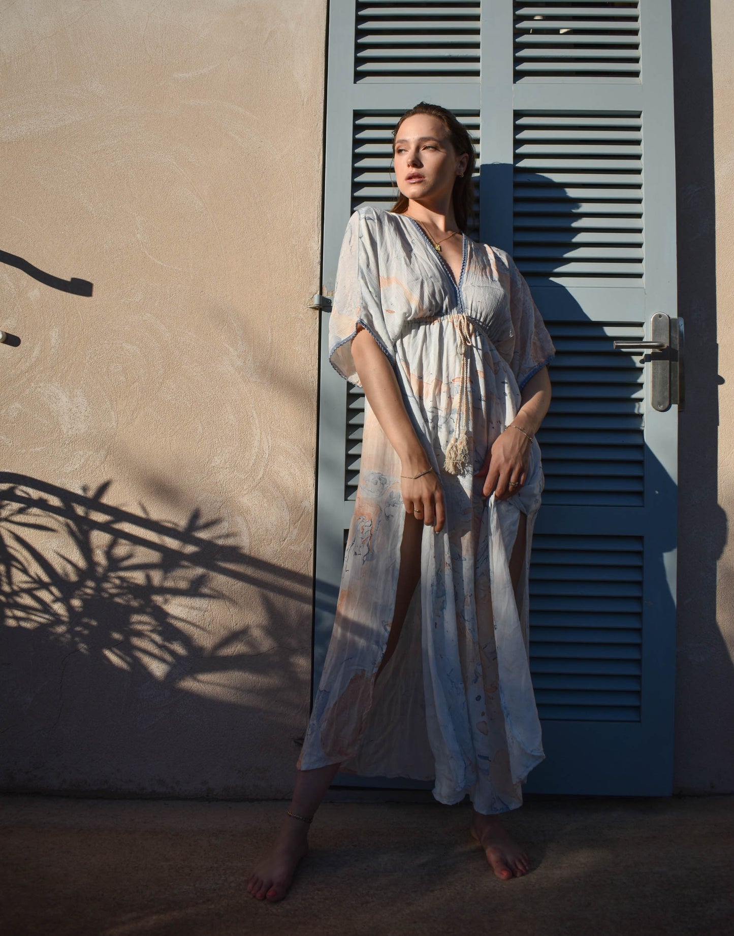 Maxidress OCEAN mit Schlitzen