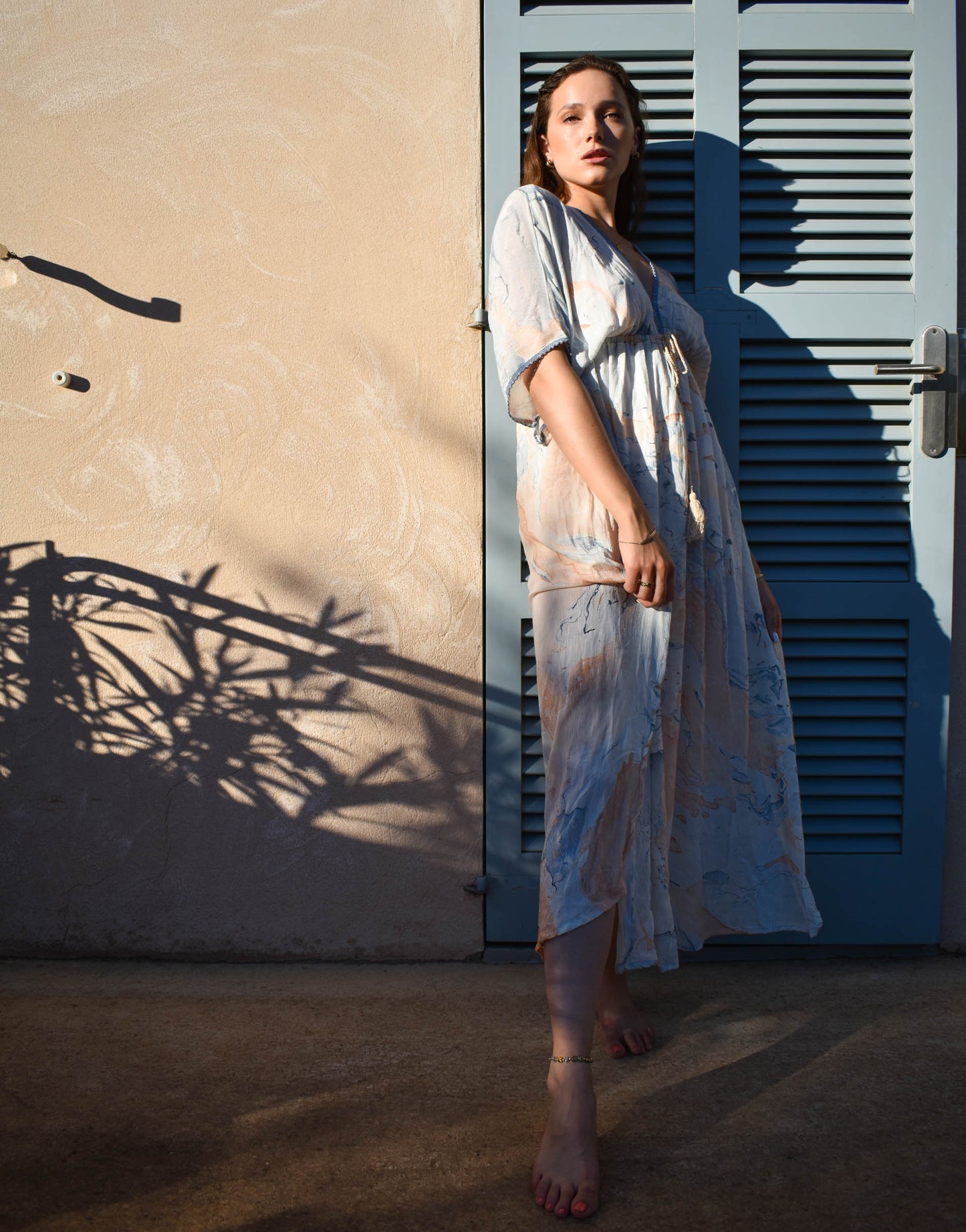Maxidress OCEAN mit Schlitzen