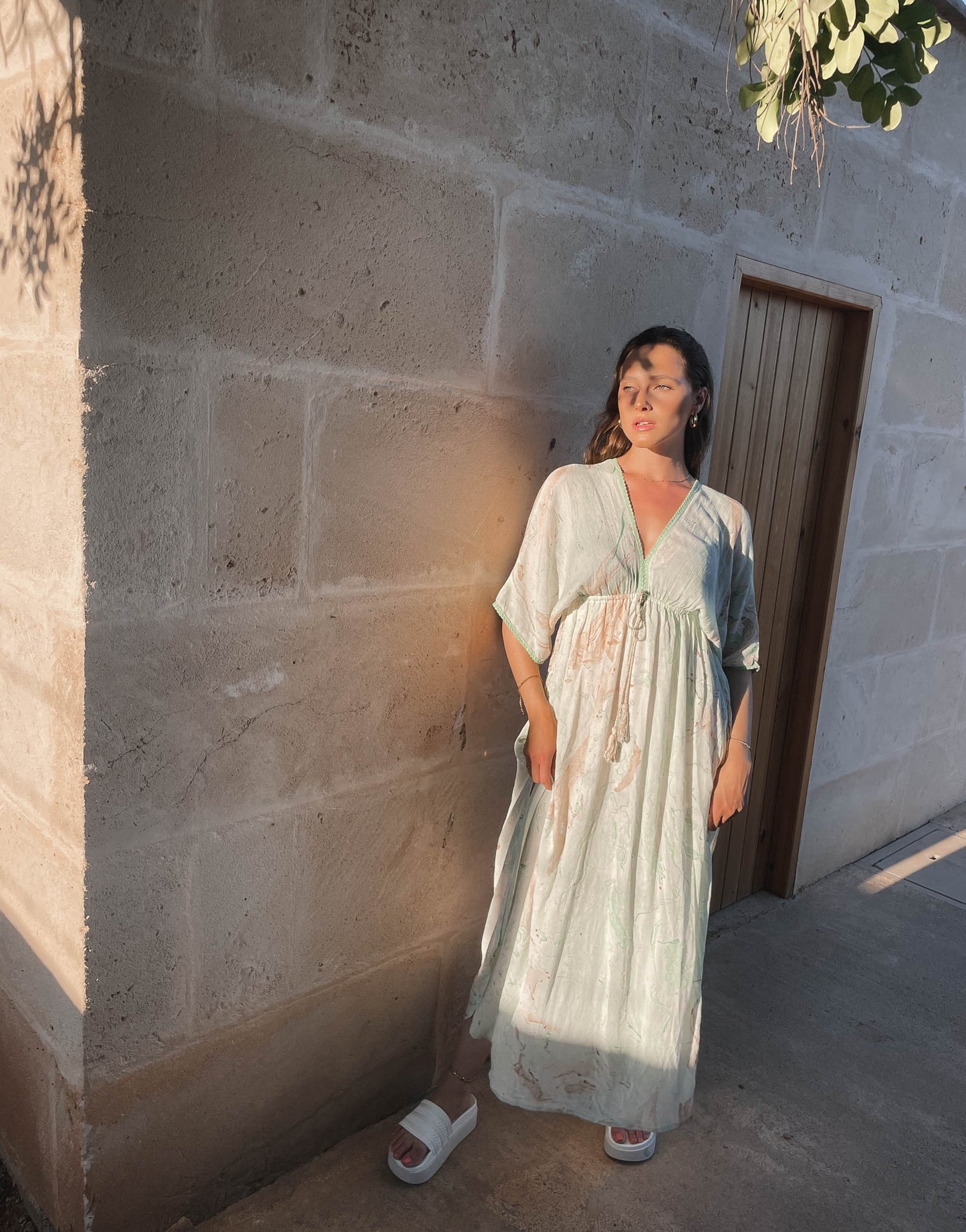 Maxidress OCEAN mit Schlitzen