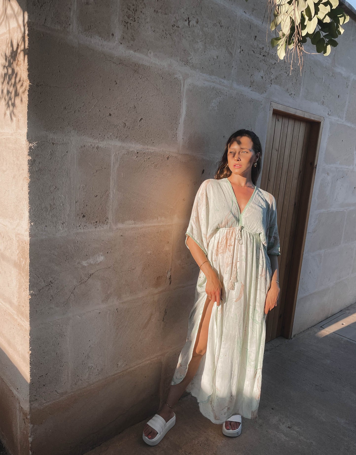 Maxidress OCEAN mit Schlitzen