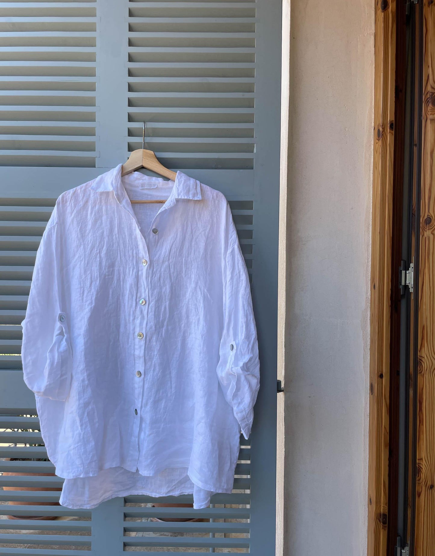 Weite Leinenbluse - Switch-Fashion