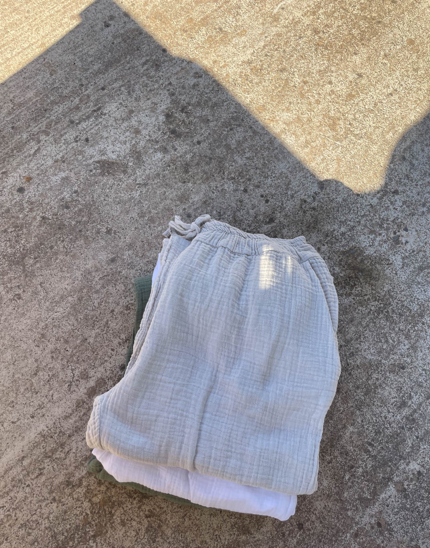 Lange Musselinhose