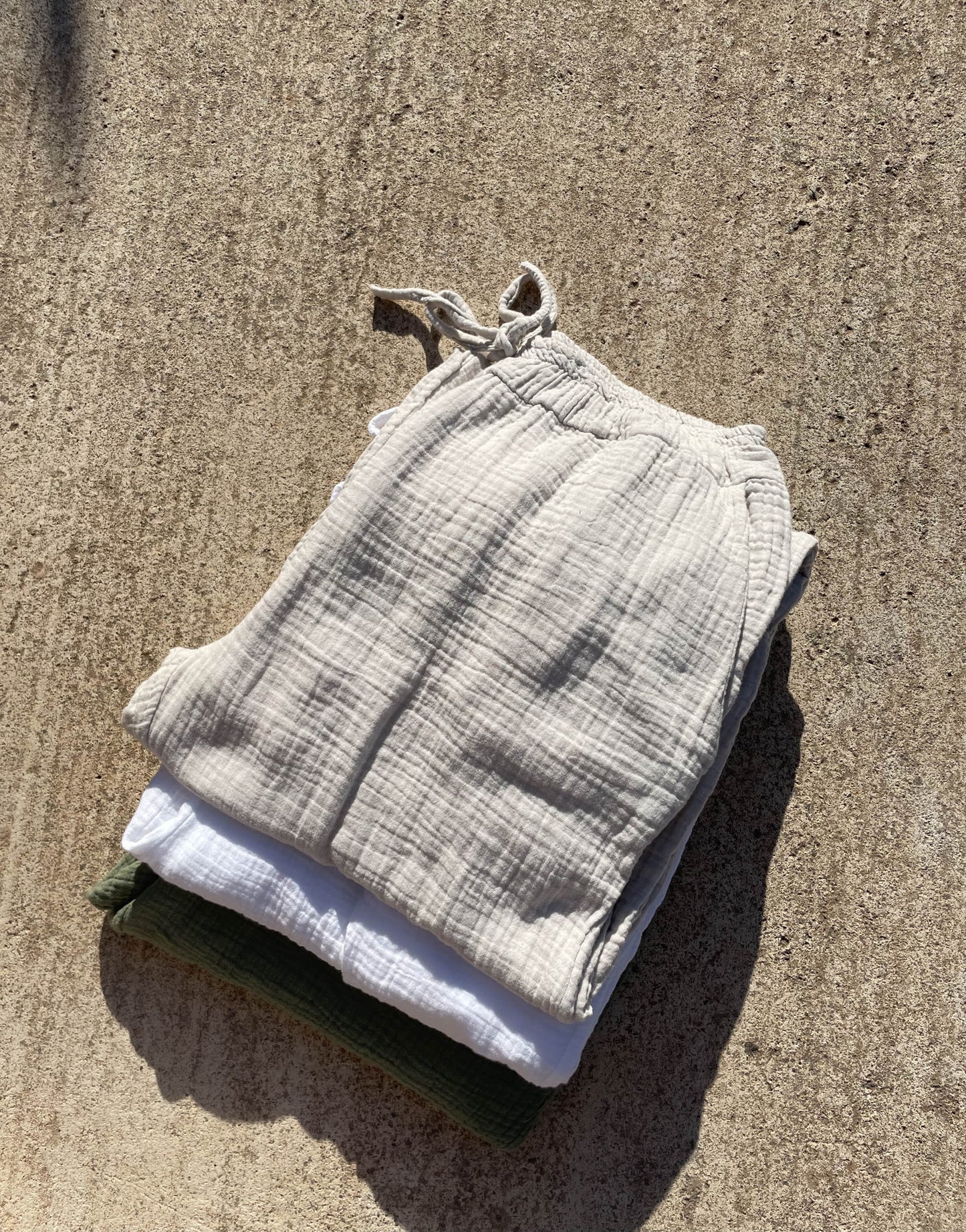 Lange Musselinhose