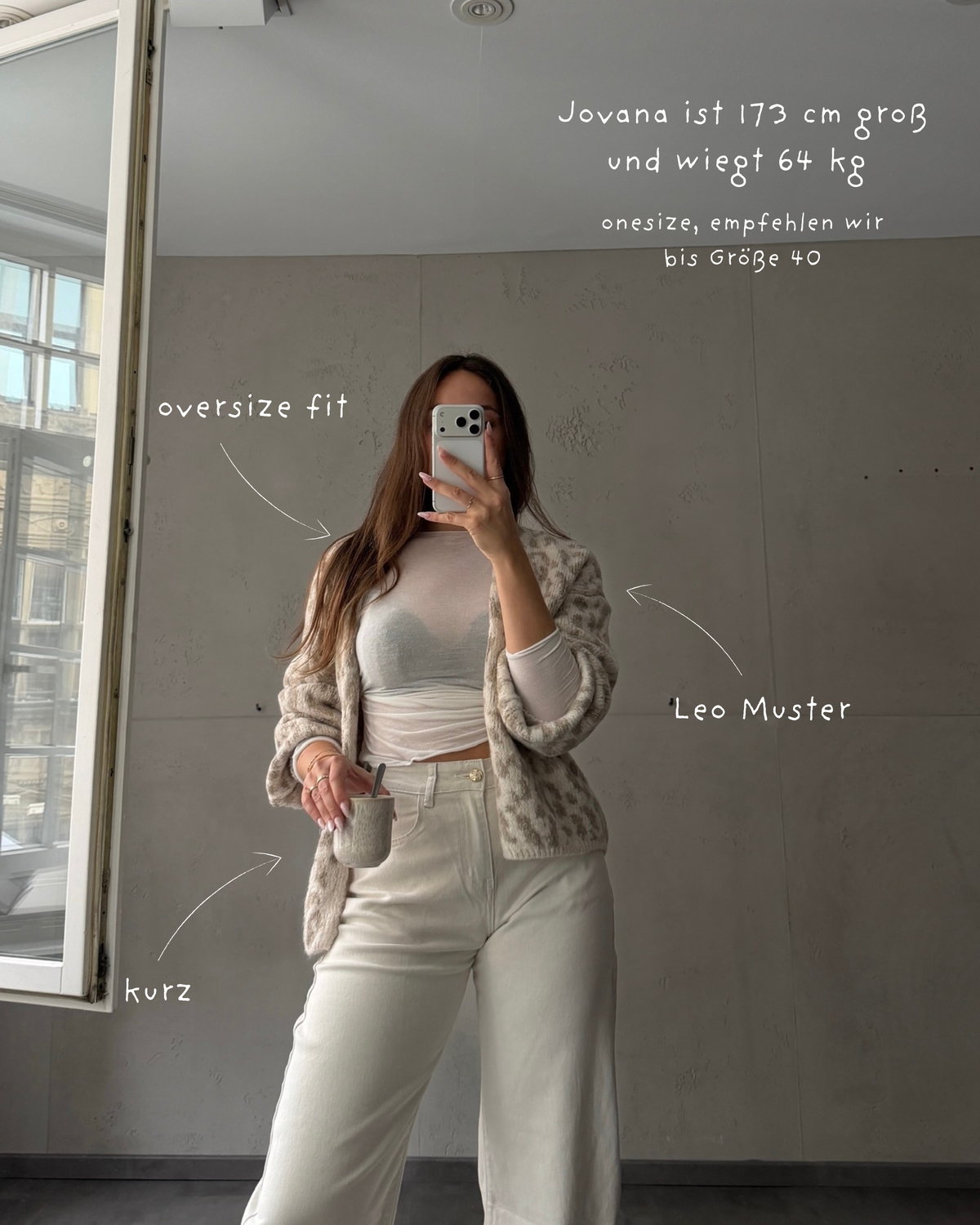 Leo Cardigan ohne Verschluss