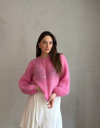 80% Mohair Strickjacke